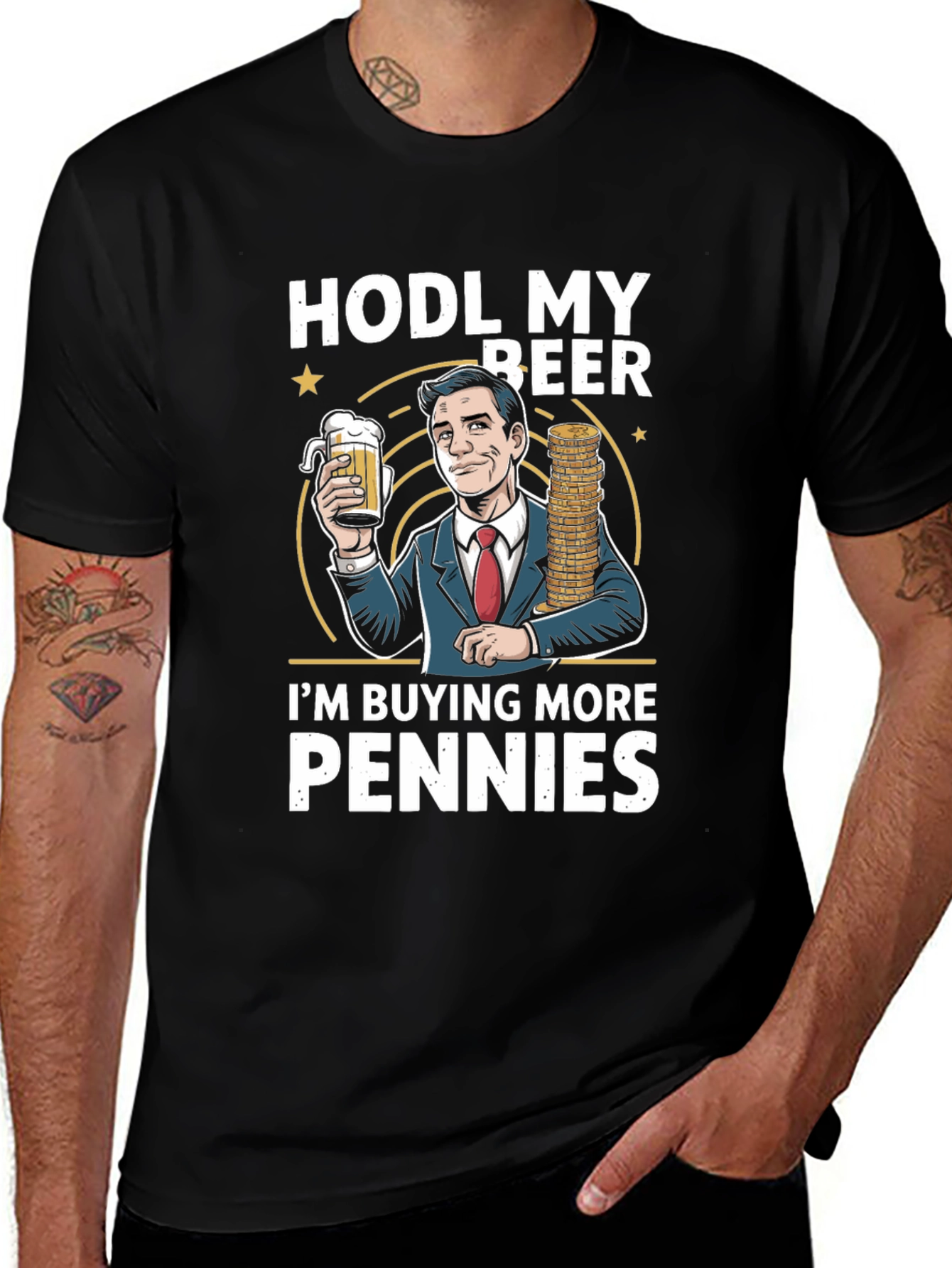HODL My Beer Penny Stock T-Shirt