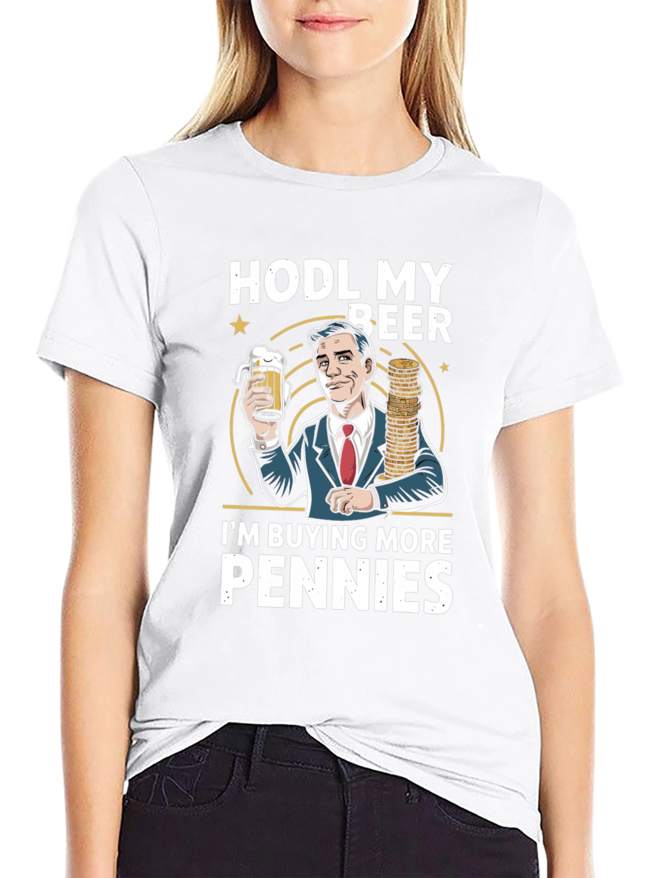 HODL My Beer Penny Stock T-Shirt