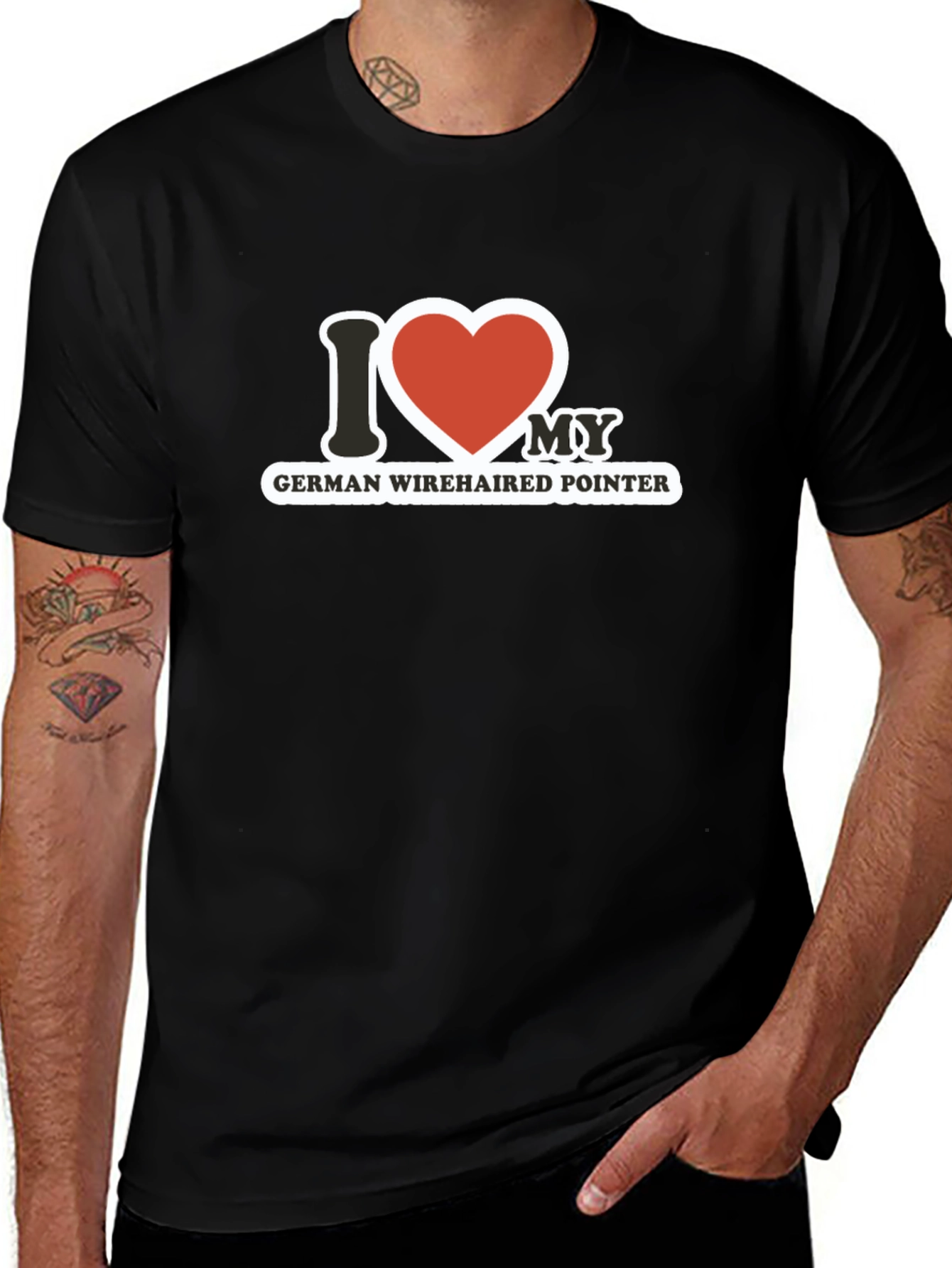 I Love My German Wirehaired Pointer T-Shirt