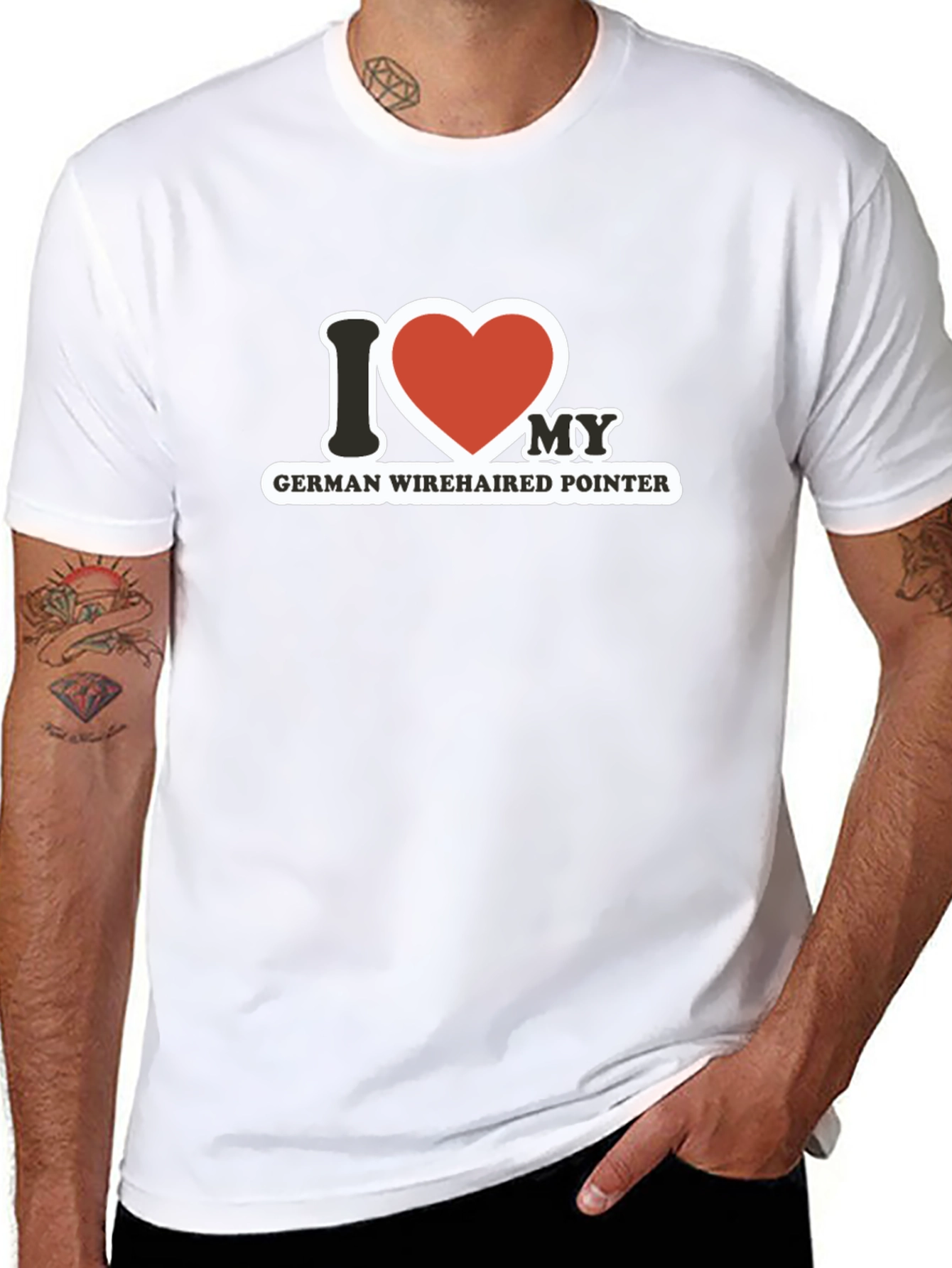 I Love My German Wirehaired Pointer T-Shirt