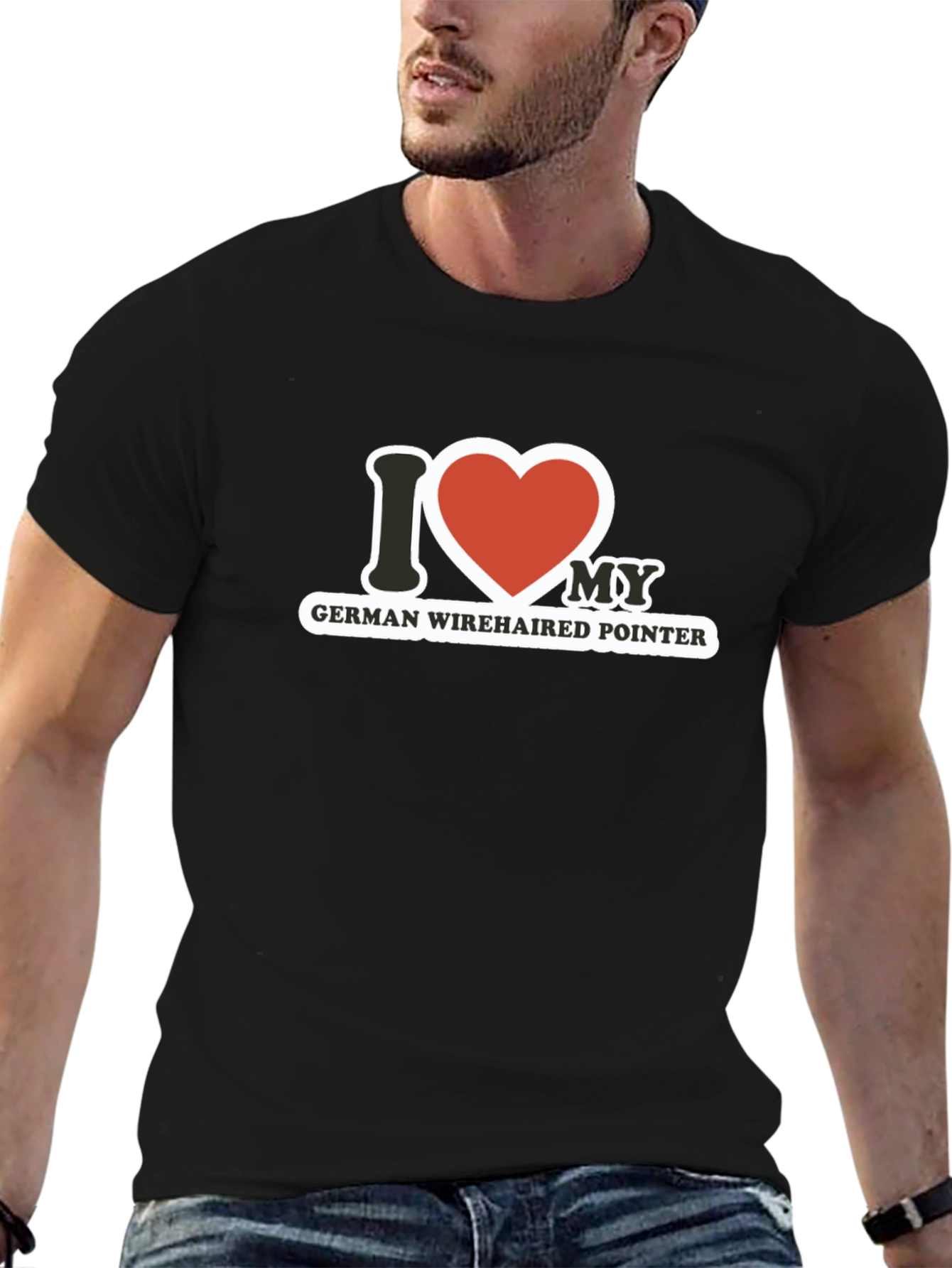 I Love My German Wirehaired Pointer T-Shirt