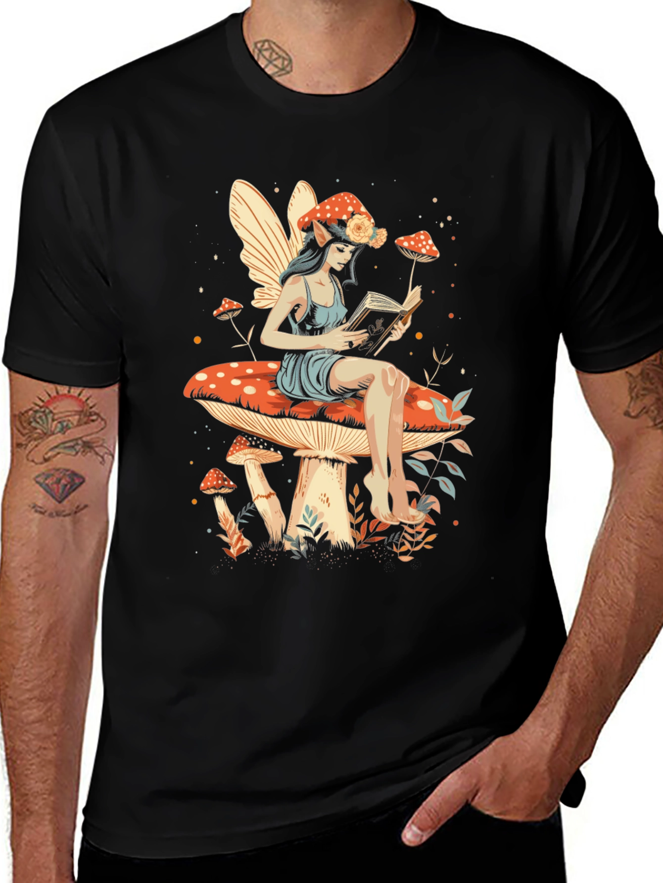 Whimsical Mushroom Fairy T-Shirt