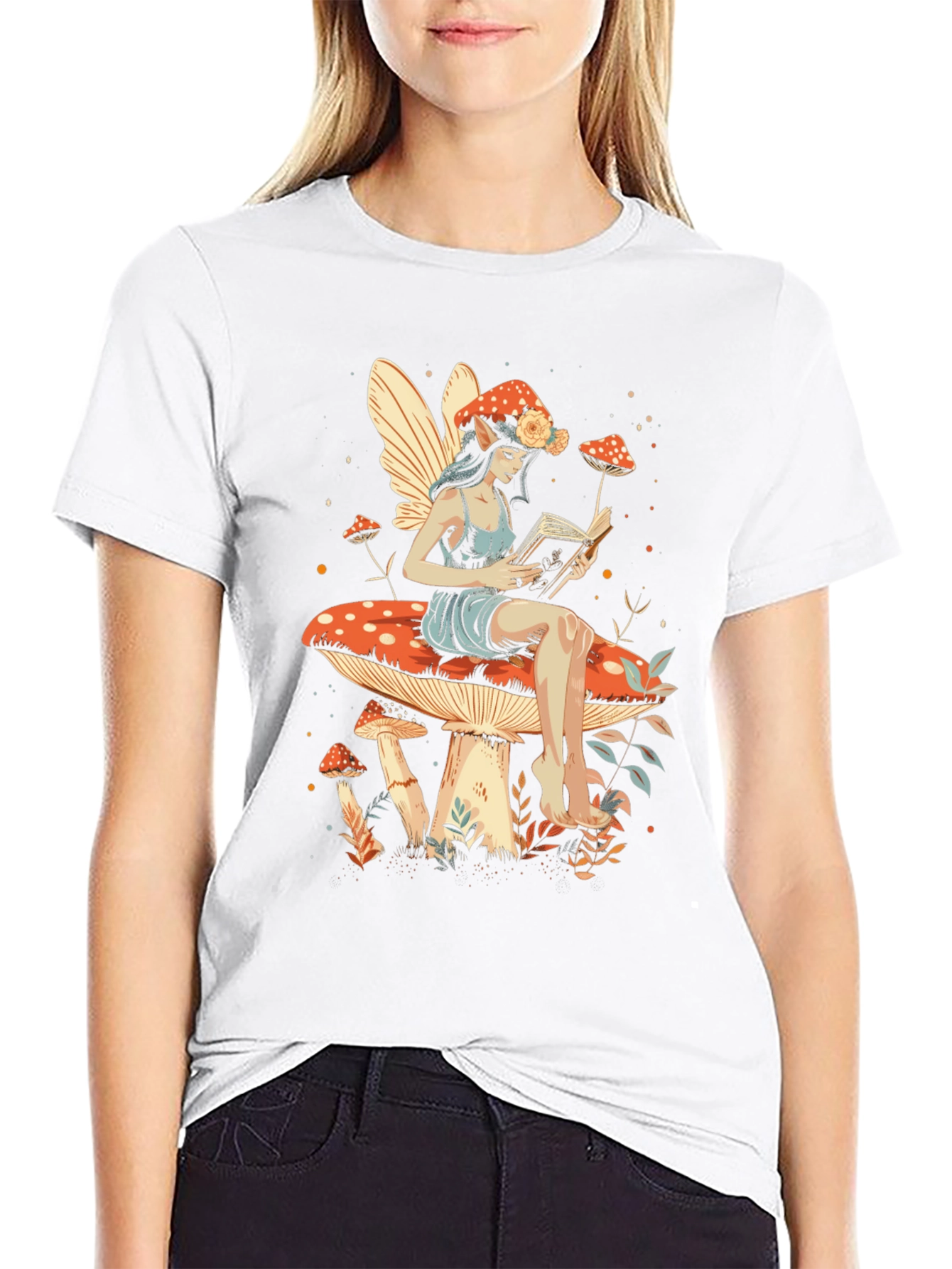 Whimsical Mushroom Fairy T-Shirt