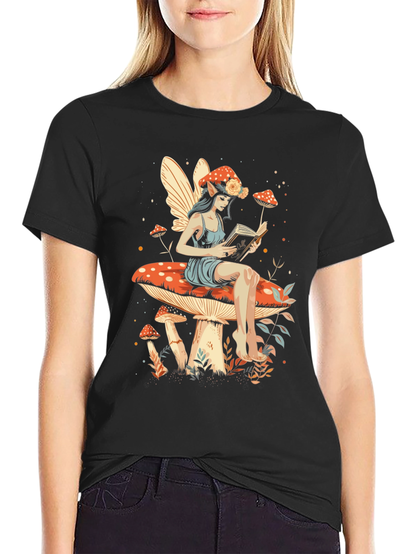 Whimsical Mushroom Fairy T-Shirt