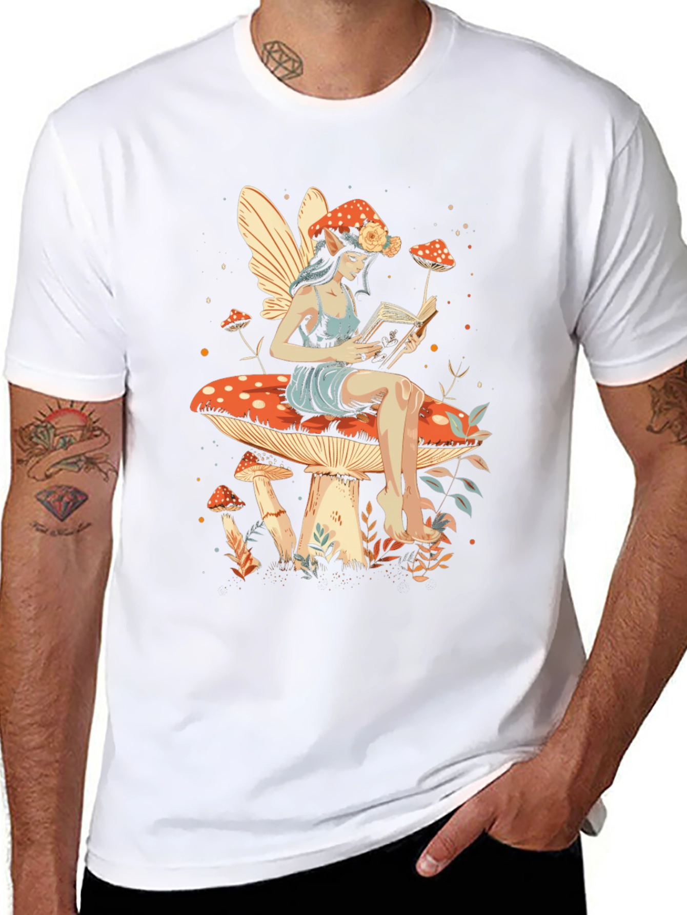 Whimsical Mushroom Fairy T-Shirt