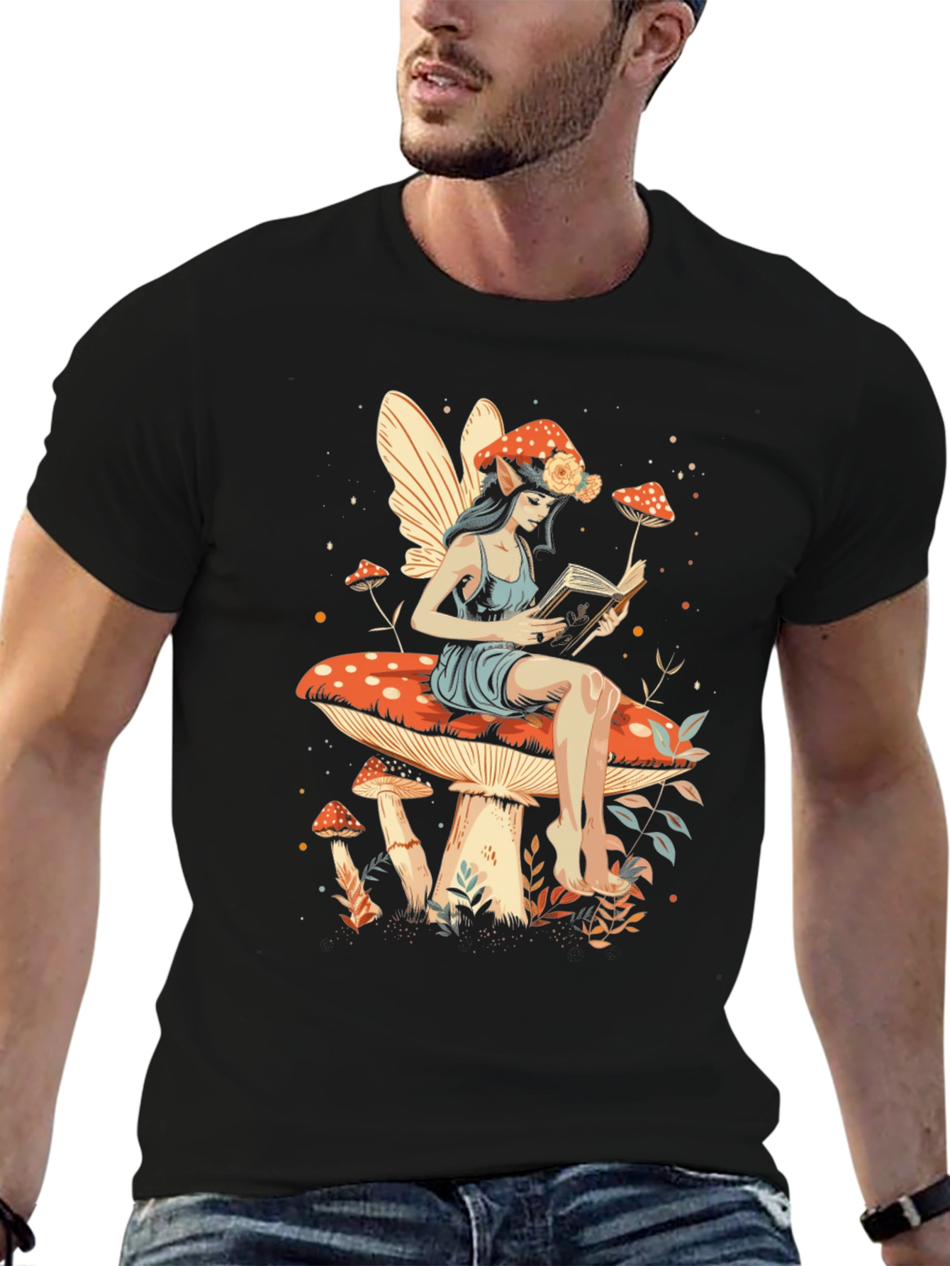 Whimsical Mushroom Fairy T-Shirt