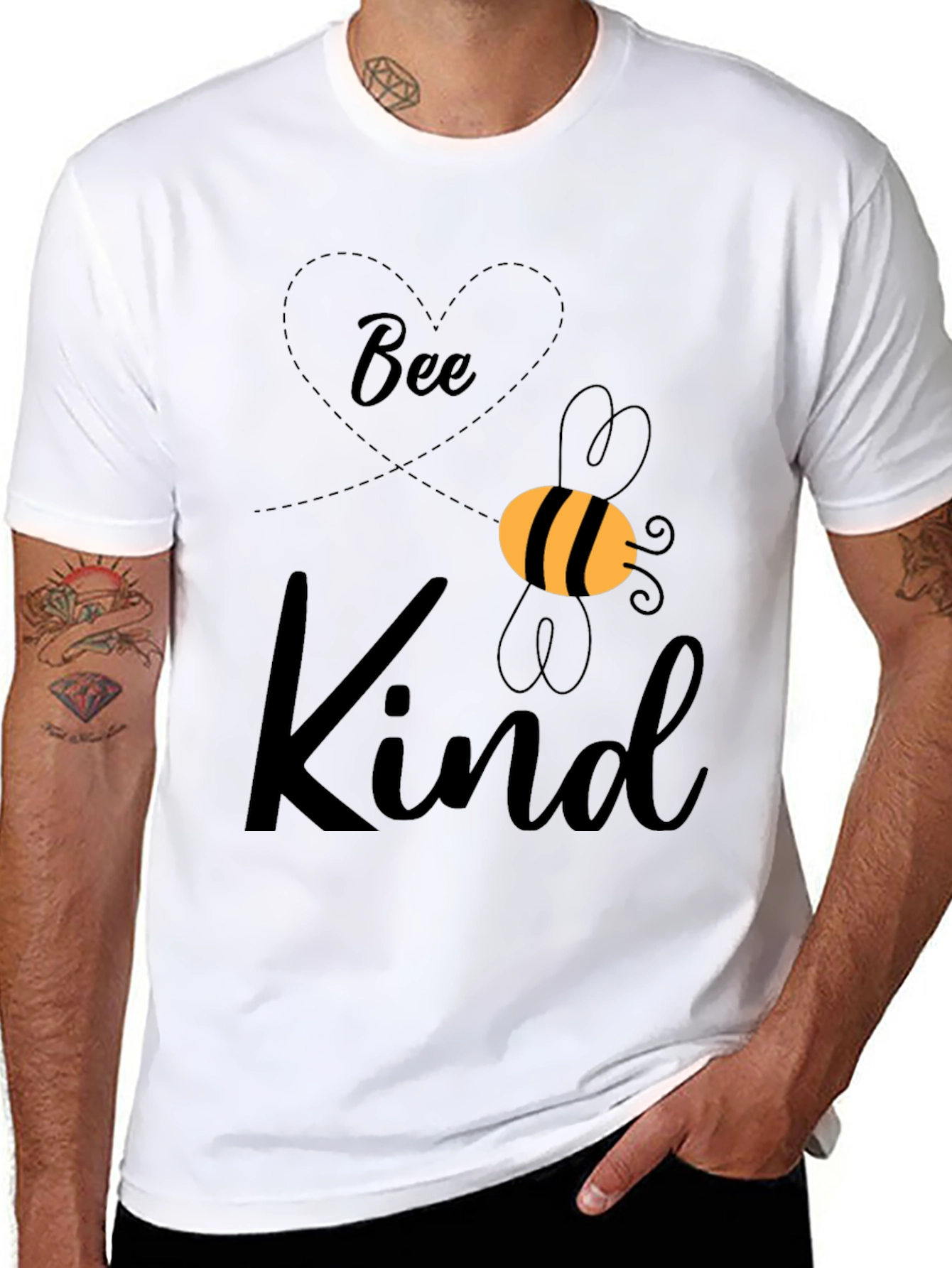 Bee Kind Graphic Tee - Unisex Black T-Shirt