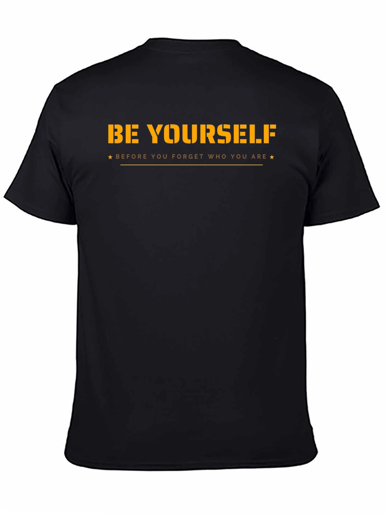 Be Yourself Black Graphic T-Shirt