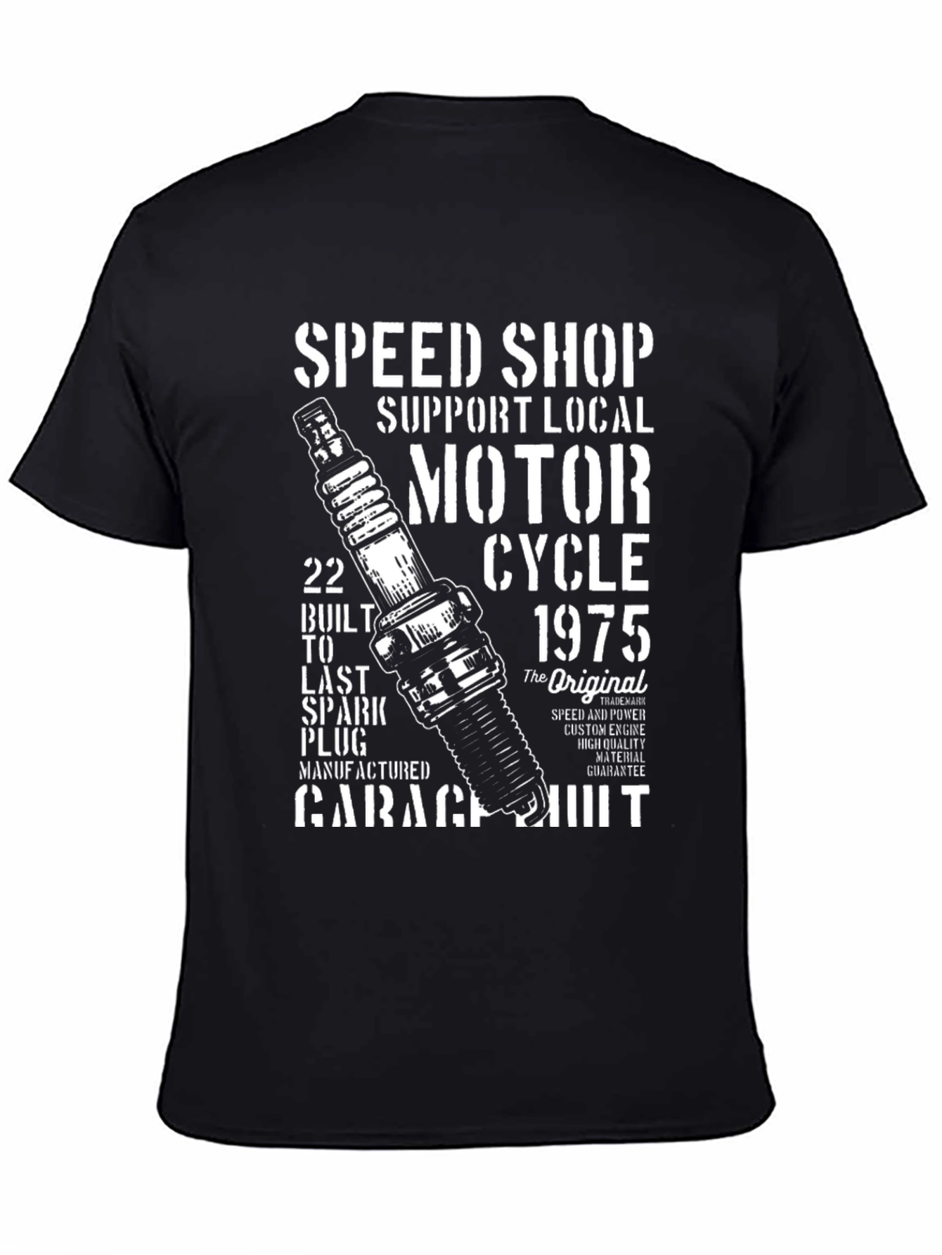 Speed Shop Motor Cycle 1975 T-Shirt