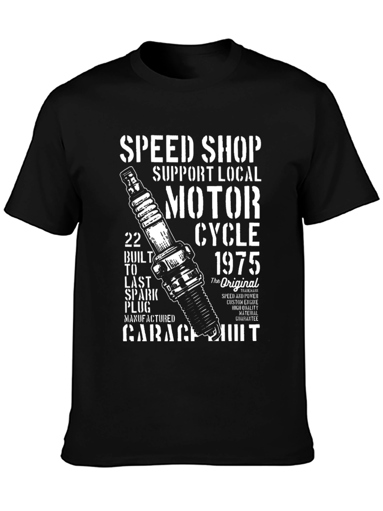 Speed Shop Motor Cycle 1975 T-Shirt