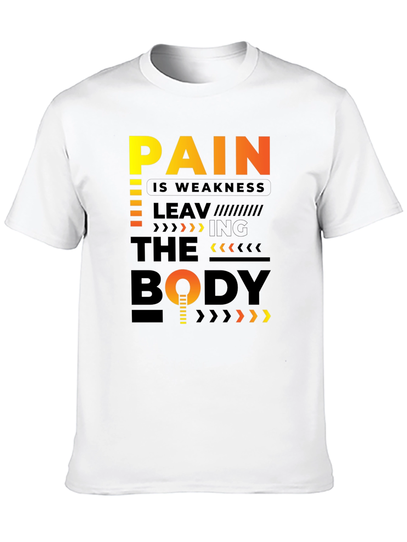 Pain is Weakness Leaving the Body Graphic T-Shirt