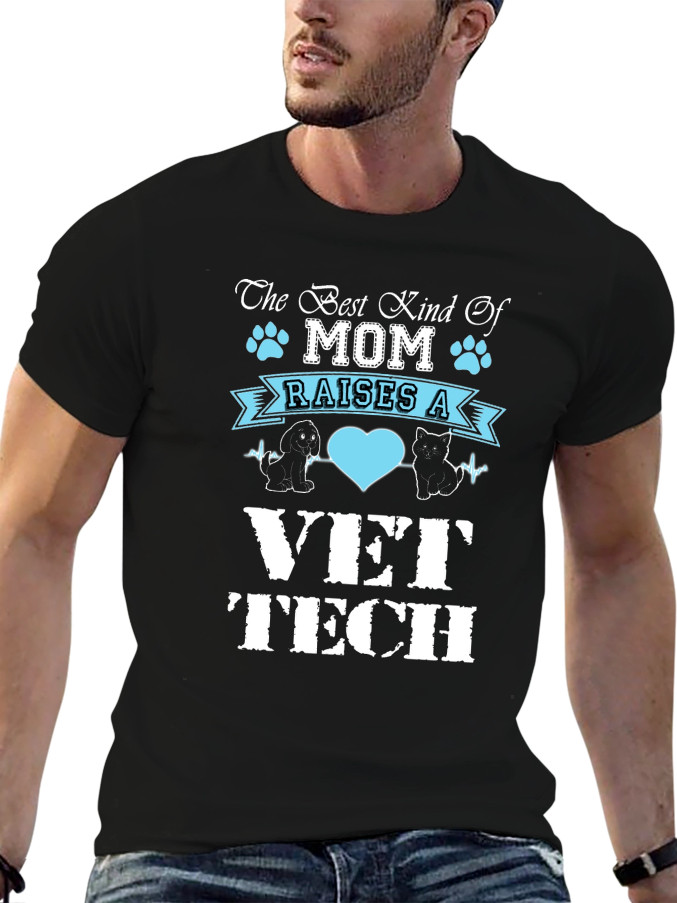 Best Kind of Mom Vet Tech T-Shirt