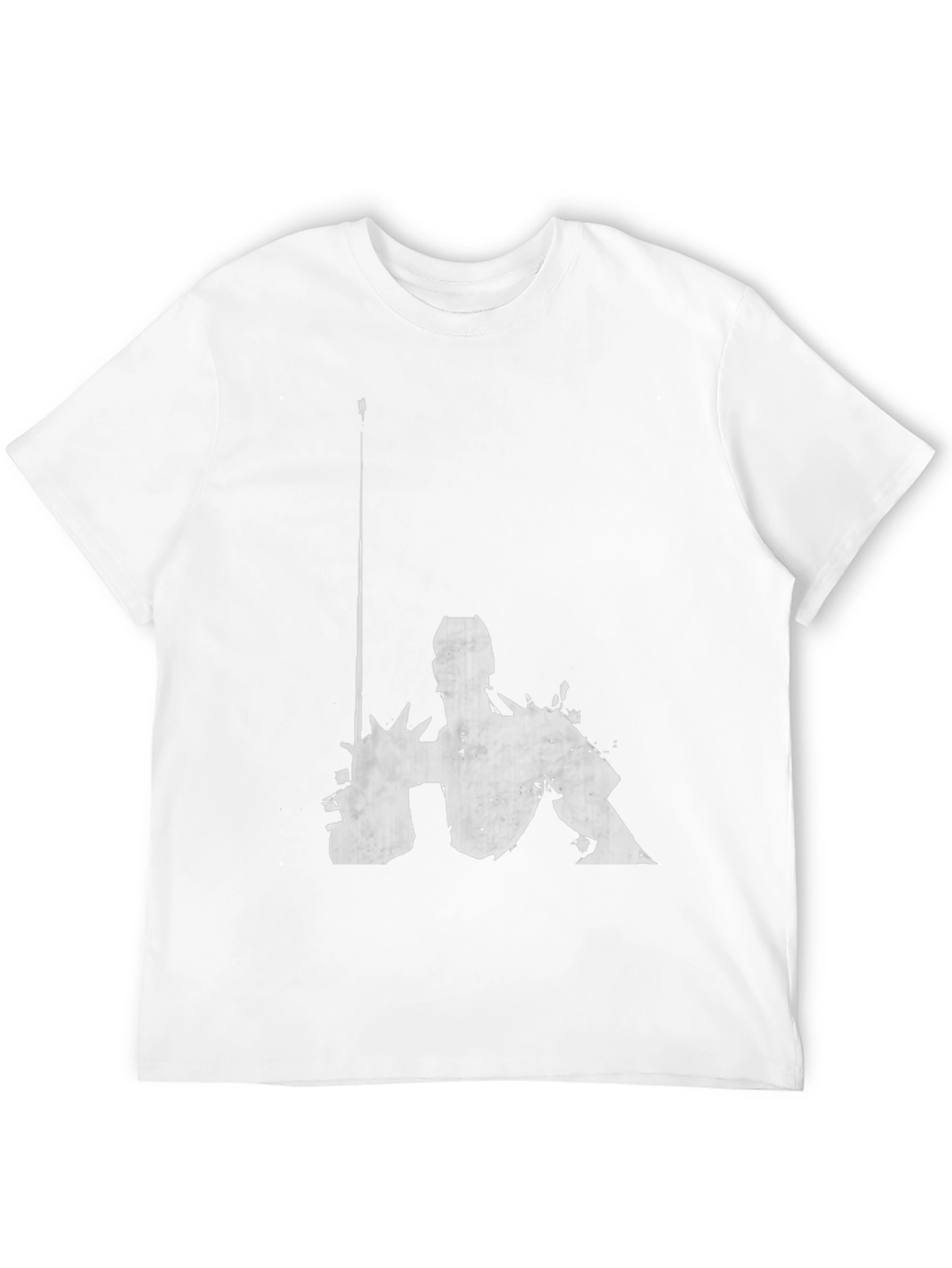 Graphic Black T-Shirt - Abstract Figure Design