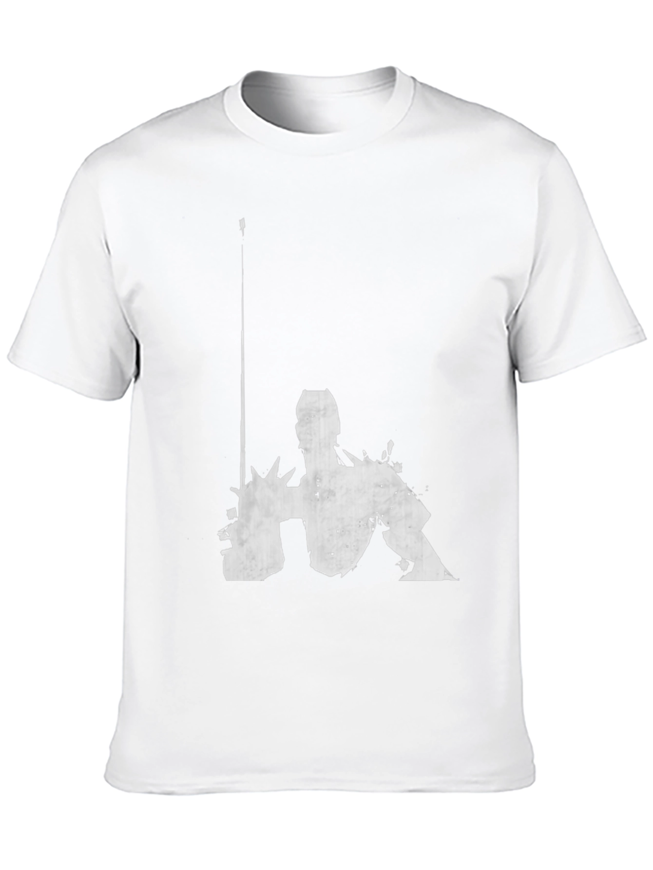 Graphic Black T-Shirt - Abstract Figure Design