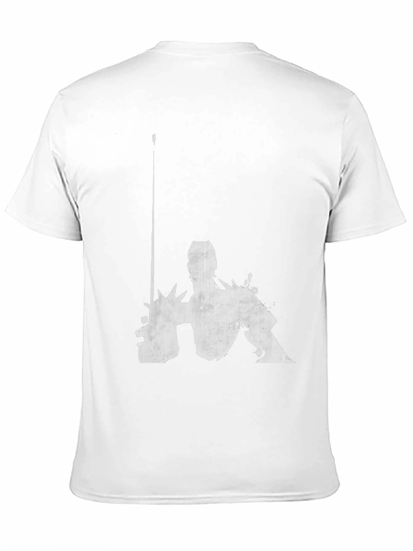 Graphic Black T-Shirt - Abstract Figure Design