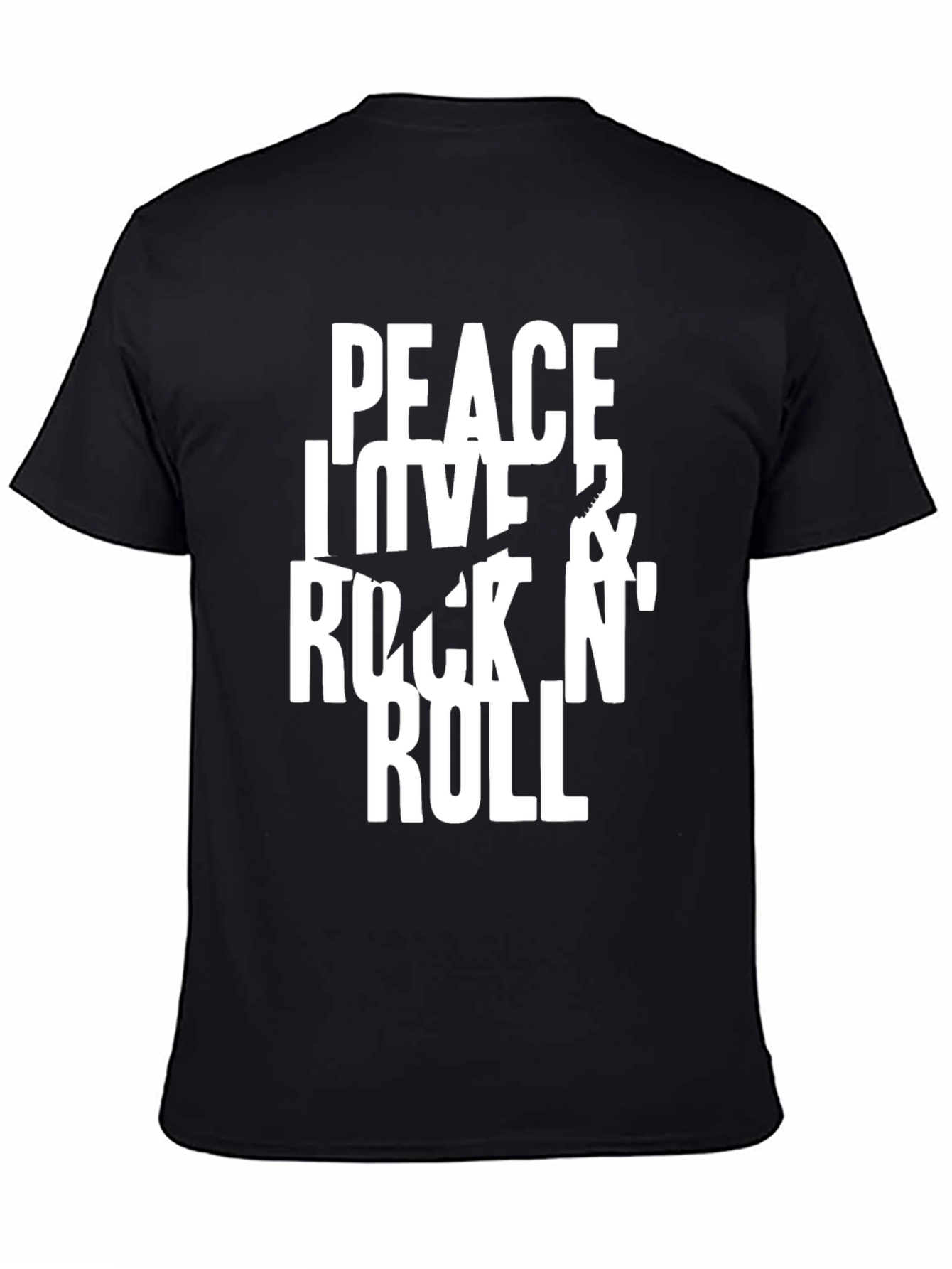 Peace Love & Rock N Roll Graphic Tee