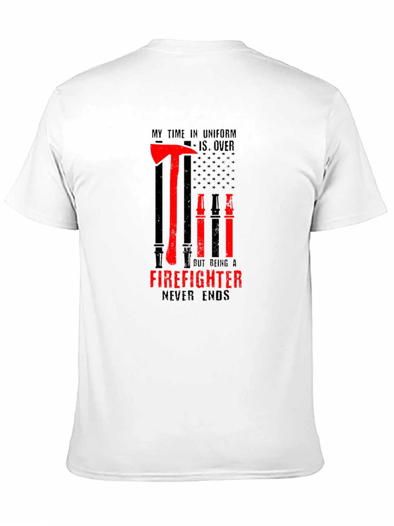 Firefighter Retirement T-Shirt - Never Ends