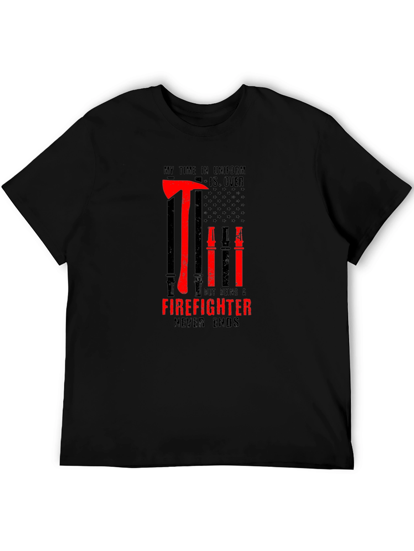 Firefighter Retirement T-Shirt - Never Ends