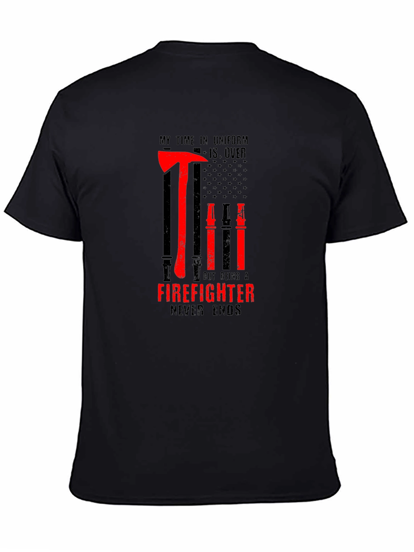 Firefighter Retirement T-Shirt - Never Ends