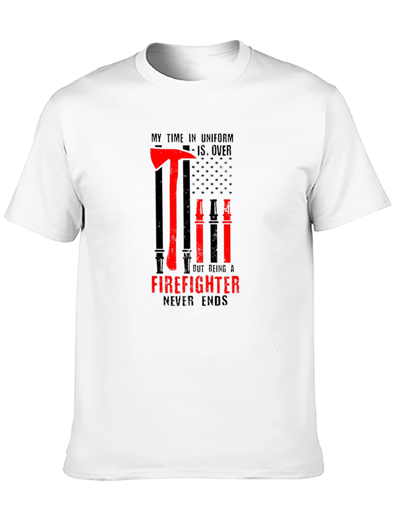 Firefighter Retirement T-Shirt - Never Ends