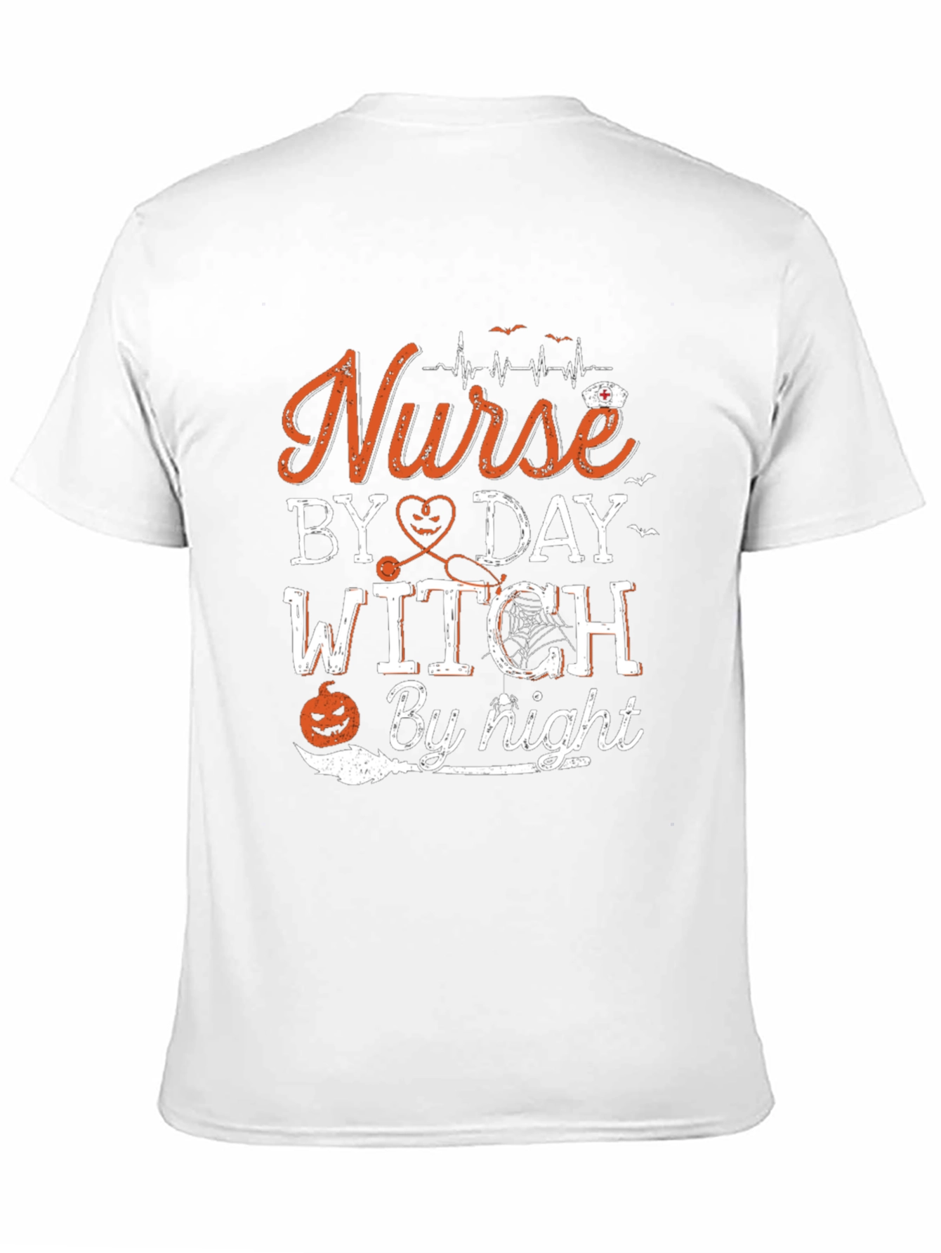 Nurse By Day Witch By Night Halloween T-Shirt