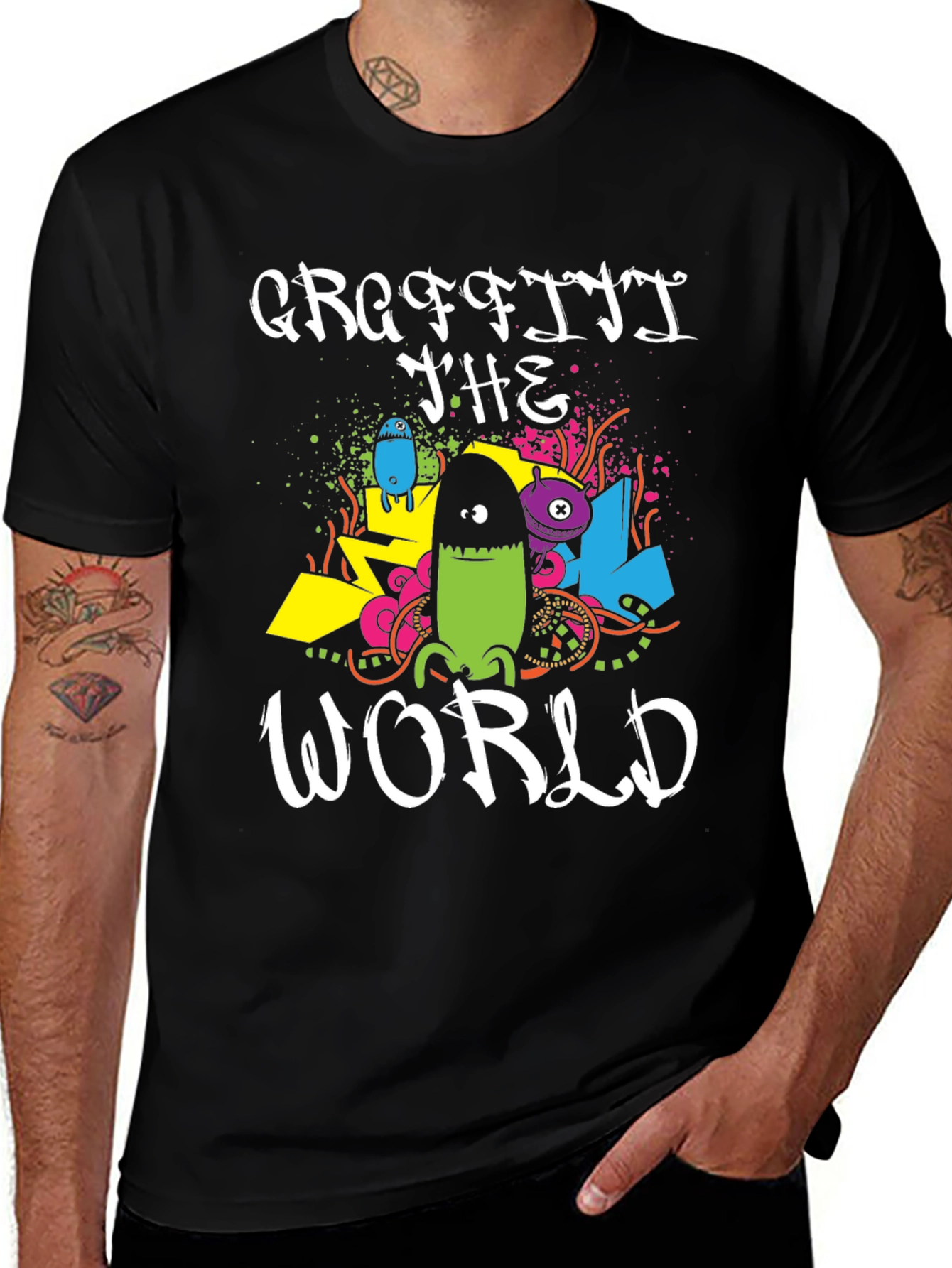 Graffiti the World Graphic Tee