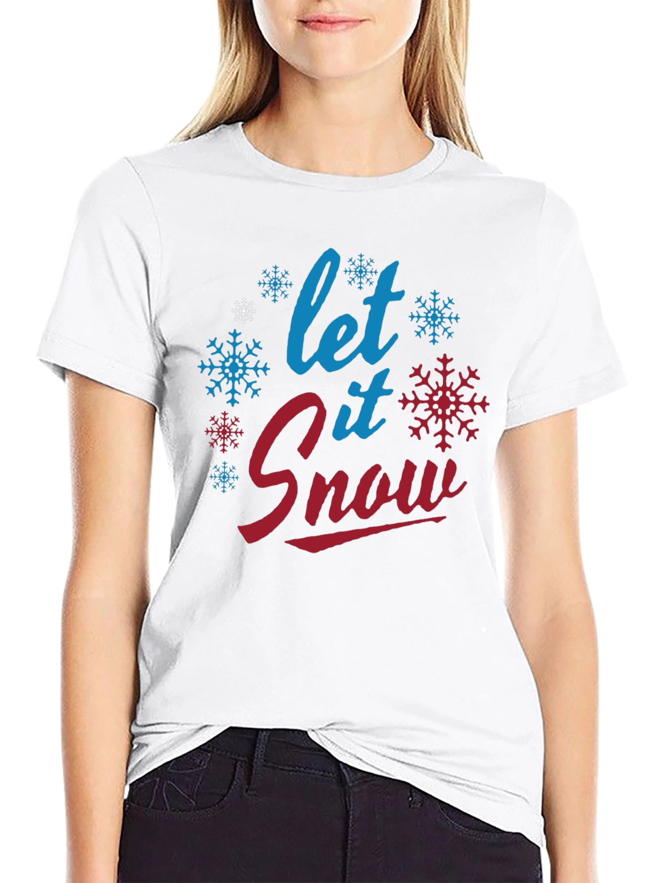 Let it Snow Christmas Holiday Graphic T-Shirt