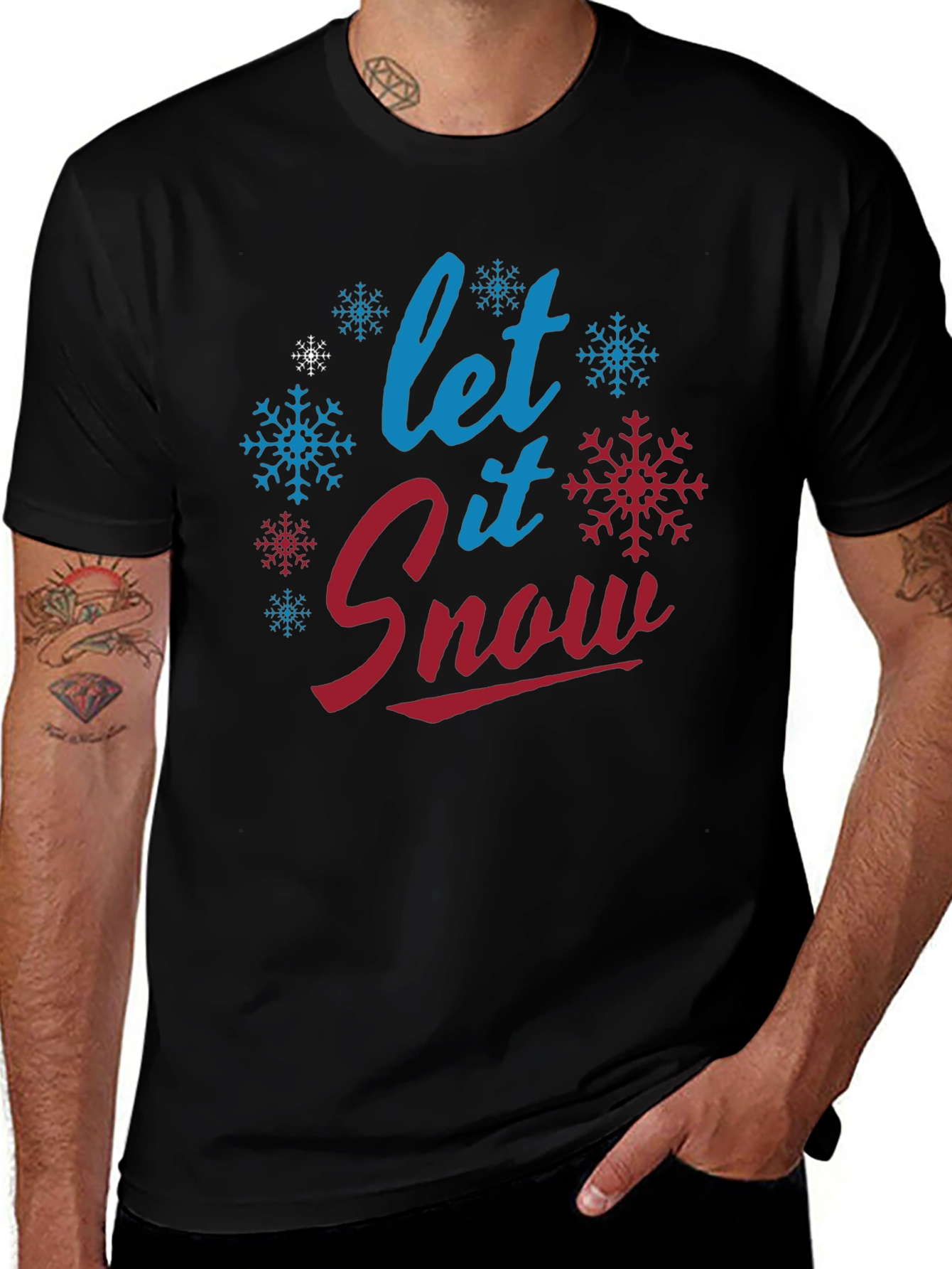 Let it Snow Christmas Holiday Graphic T-Shirt