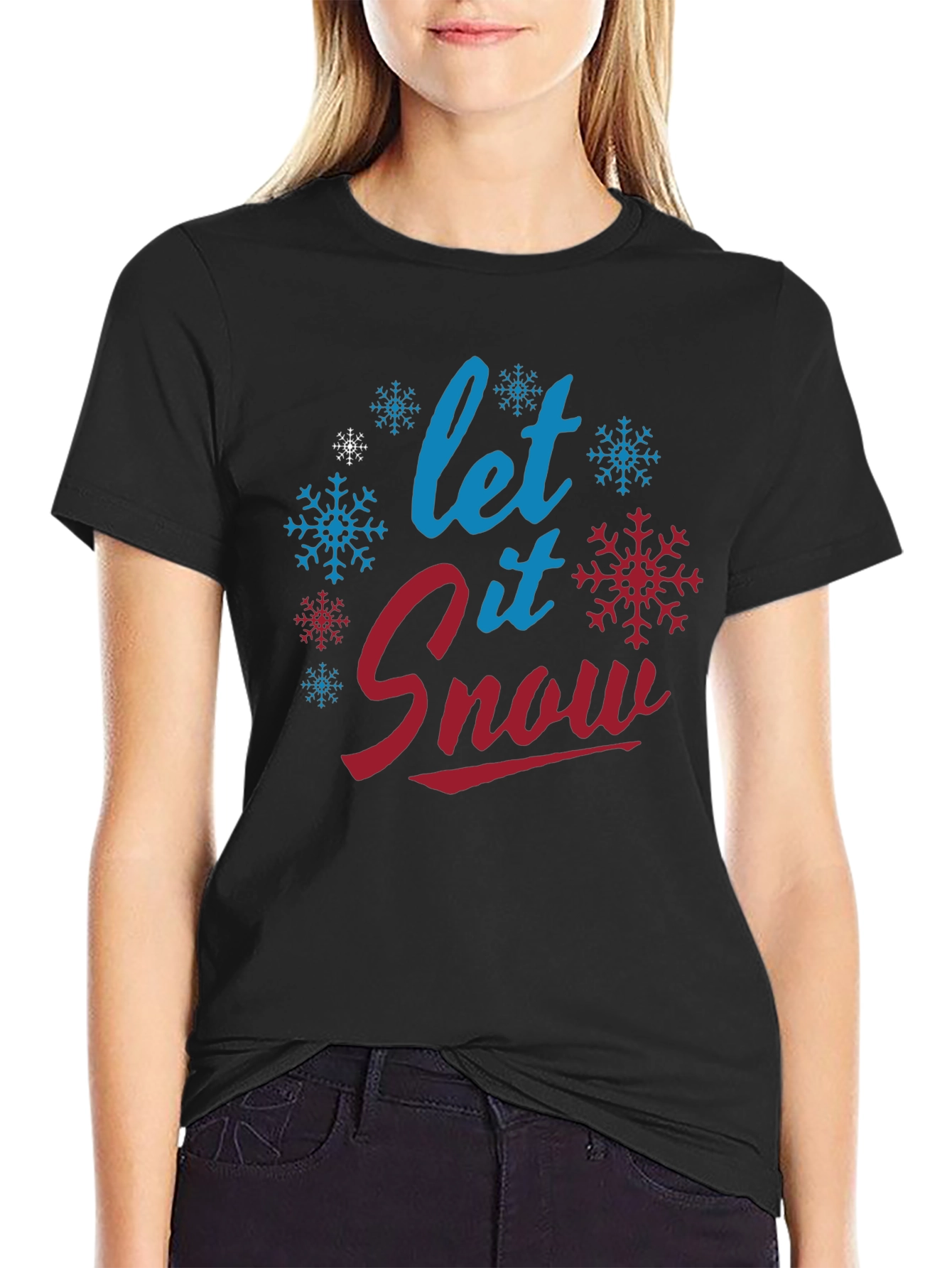 Let it Snow Christmas Holiday Graphic T-Shirt