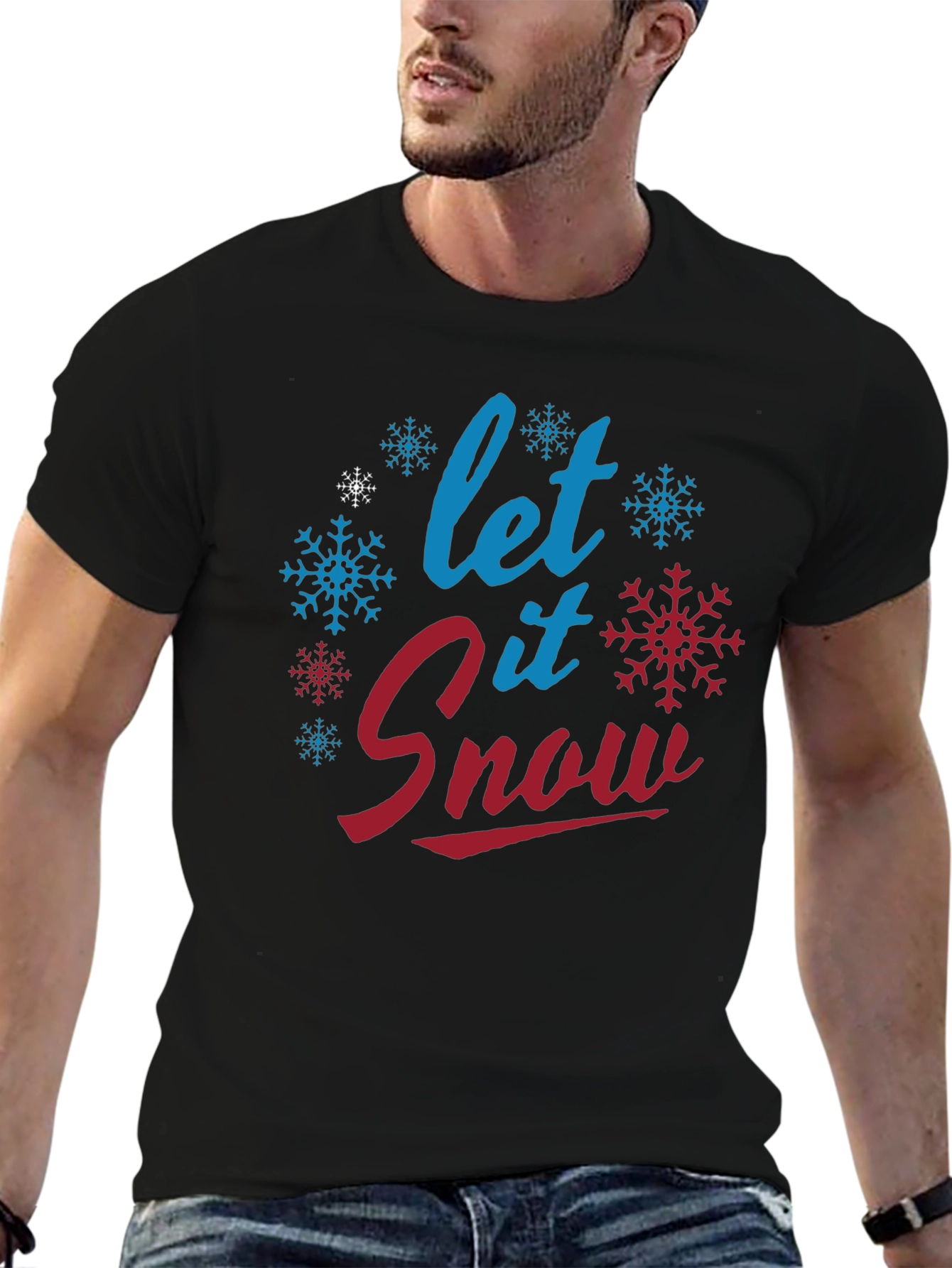 Let it Snow Christmas Holiday Graphic T-Shirt