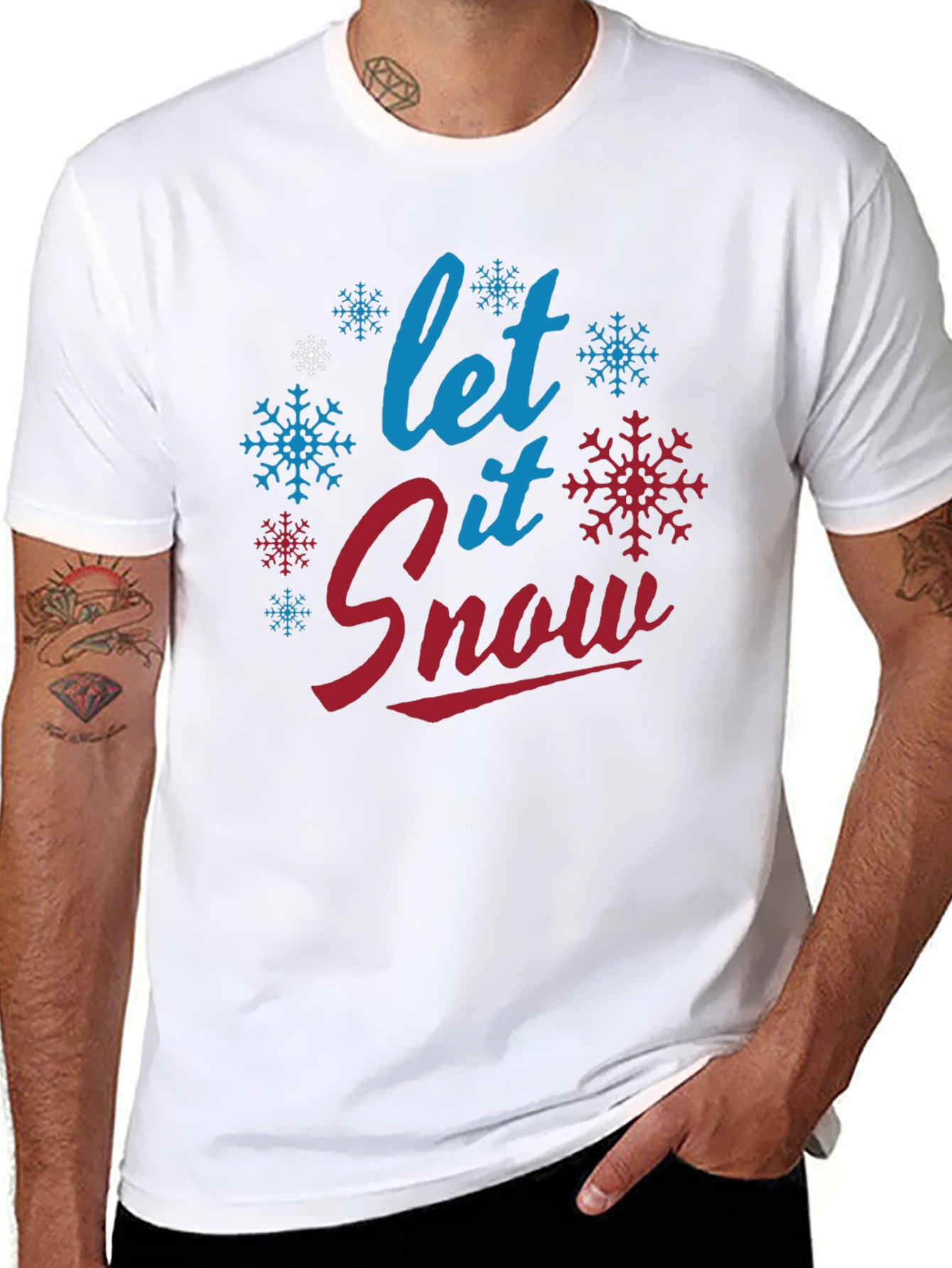 Let it Snow Christmas Holiday Graphic T-Shirt