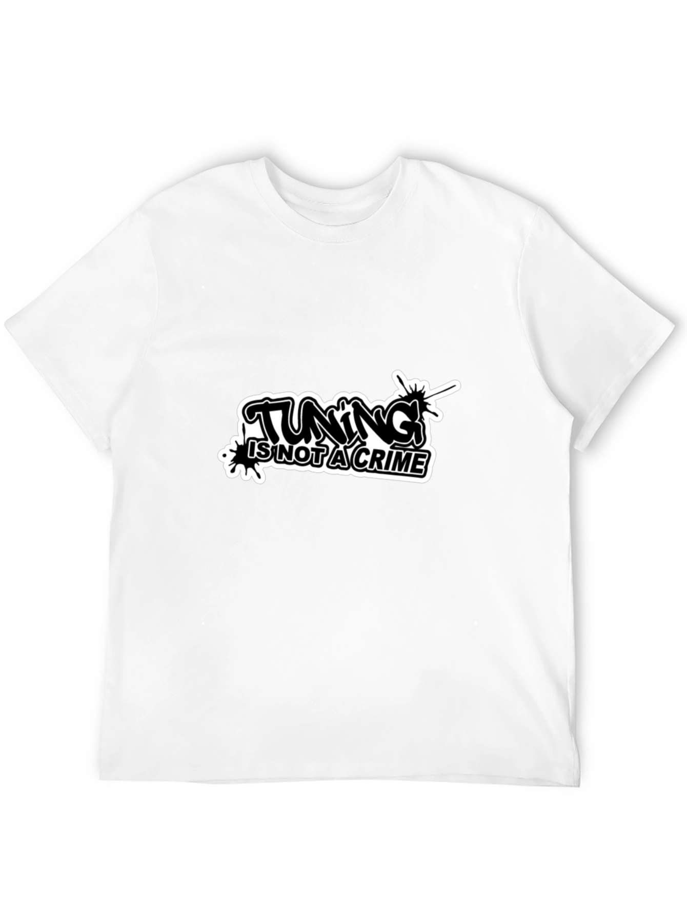 Tuning is Not a Crime Black T-Shirt