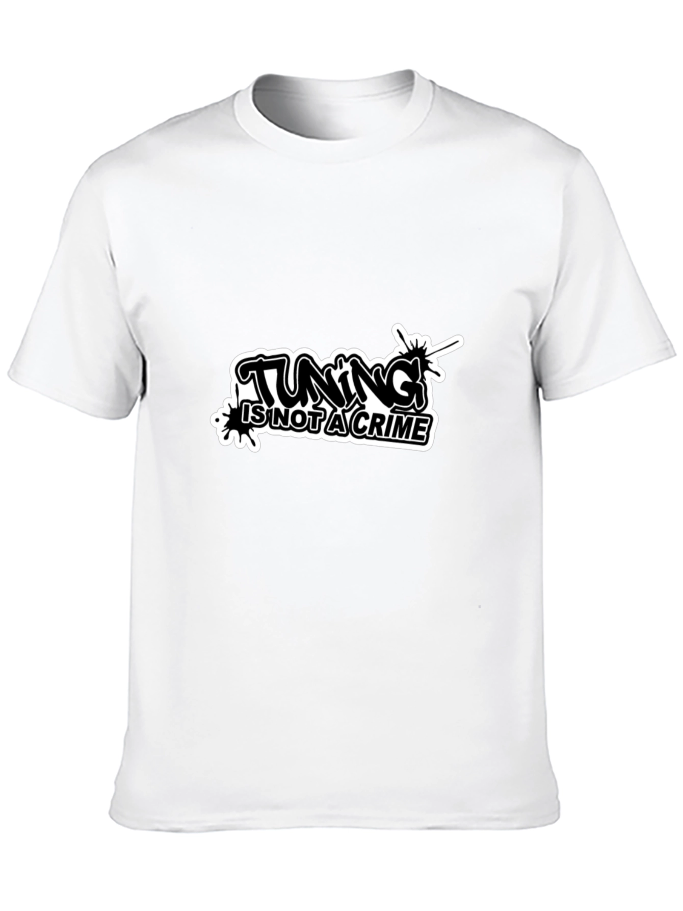 Tuning is Not a Crime Black T-Shirt
