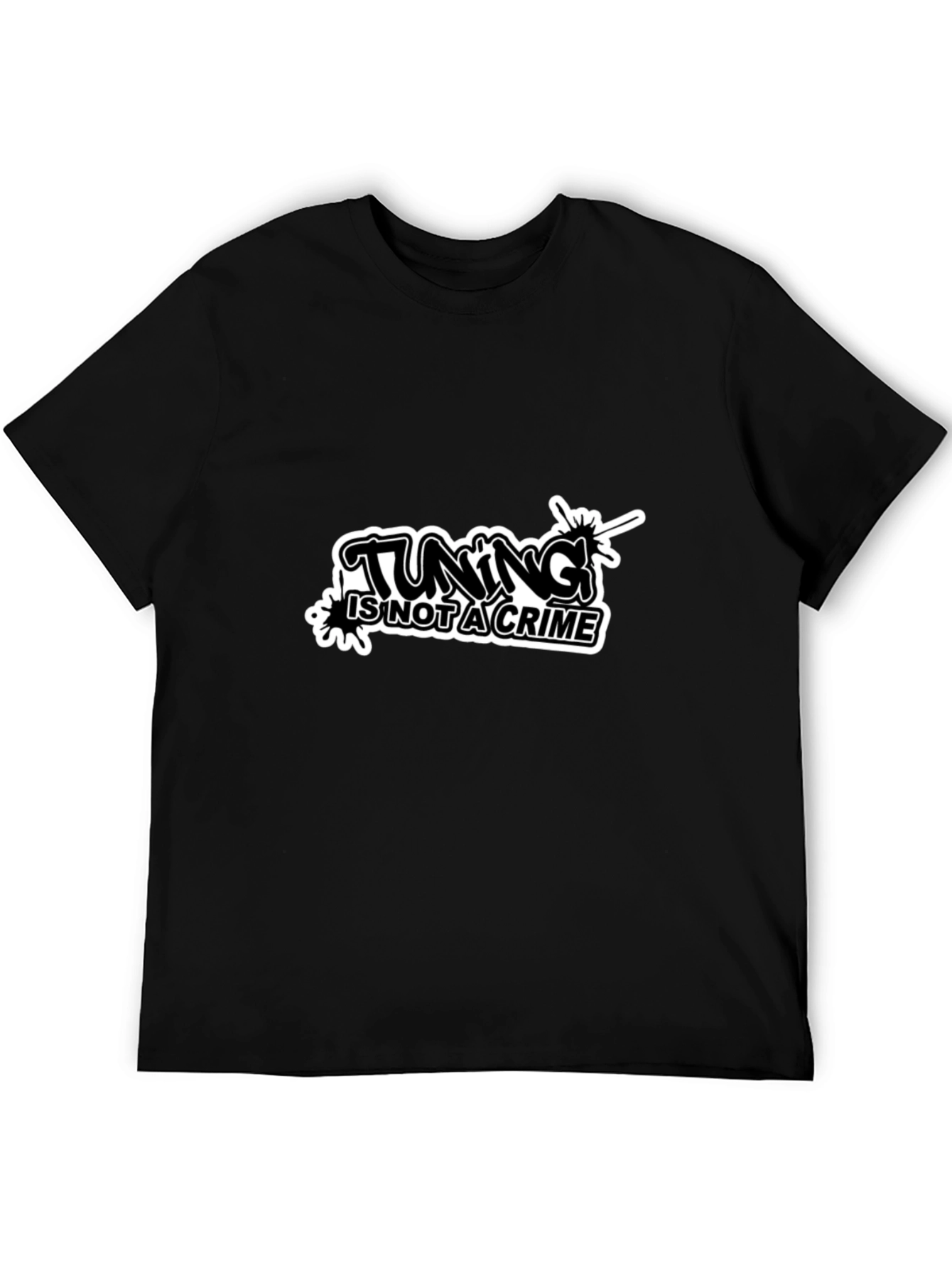 Tuning is Not a Crime Black T-Shirt