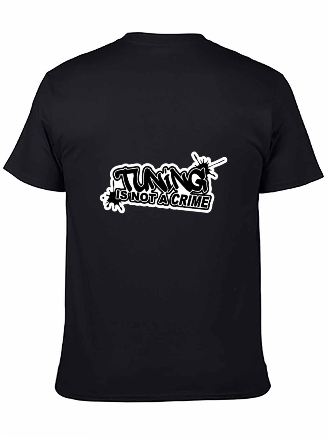 Tuning is Not a Crime Black T-Shirt