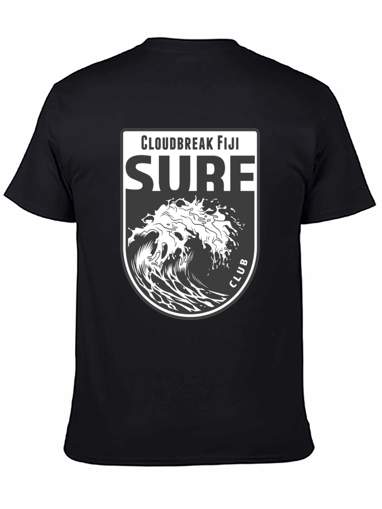 Cloudbreak Fiji Surf Club Black T-Shirt
