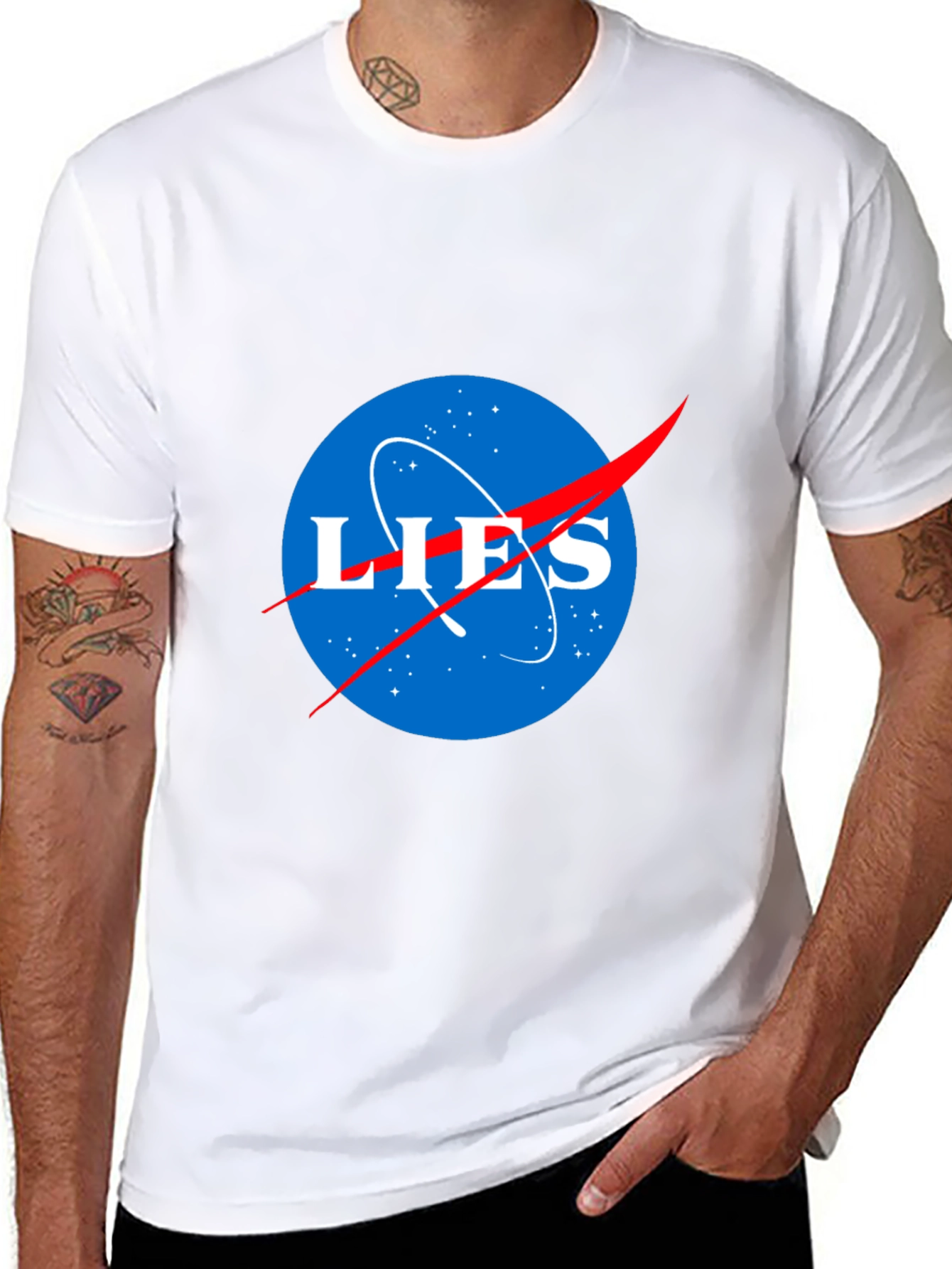 NASA Lies T-Shirt - Funny Conspiracy Graphic Tee
