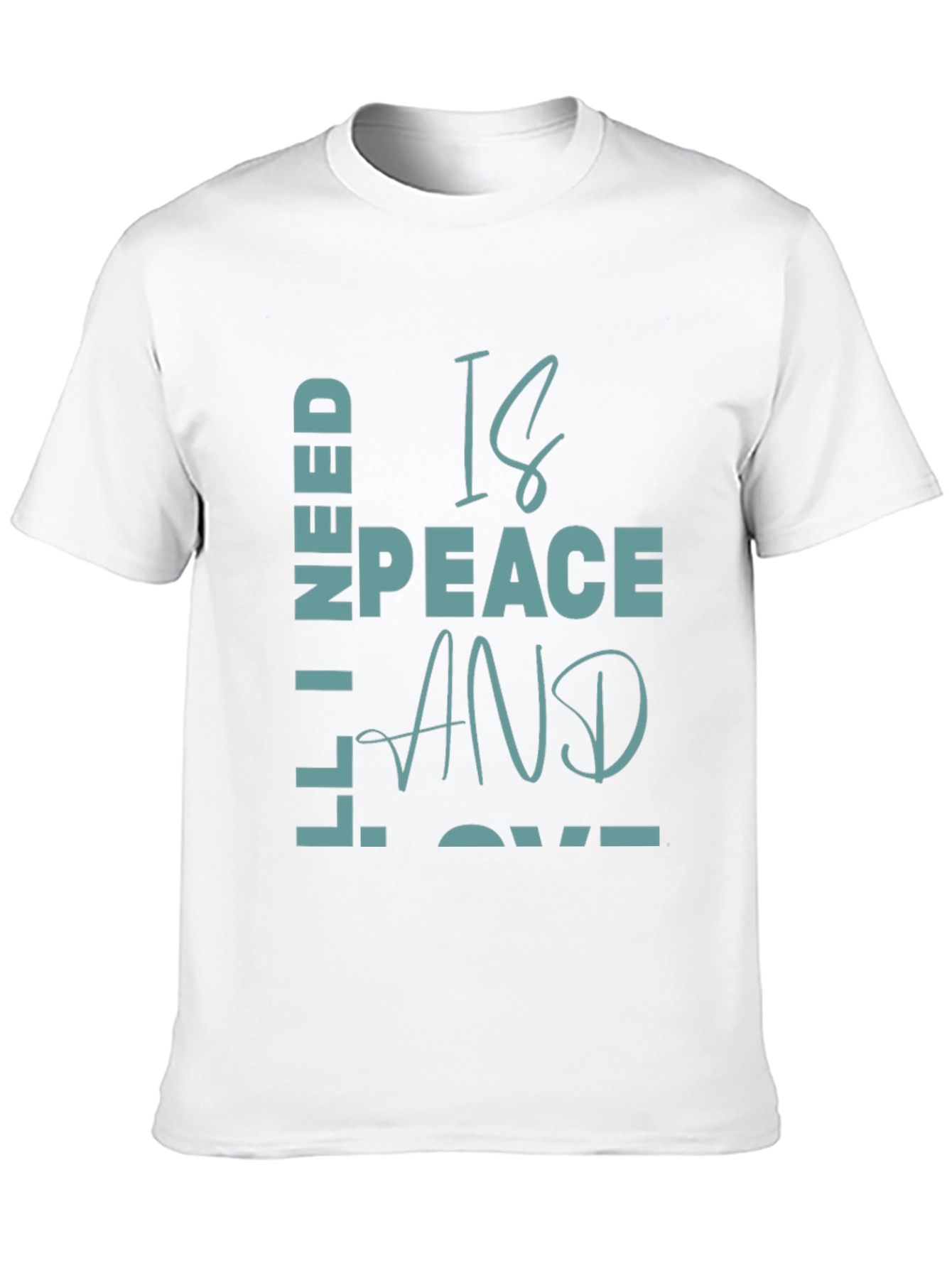 Peace and Love Graphic T-Shirt - Casual Comfort