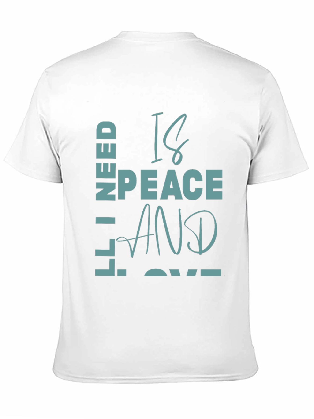 Peace and Love Graphic T-Shirt - Casual Comfort
