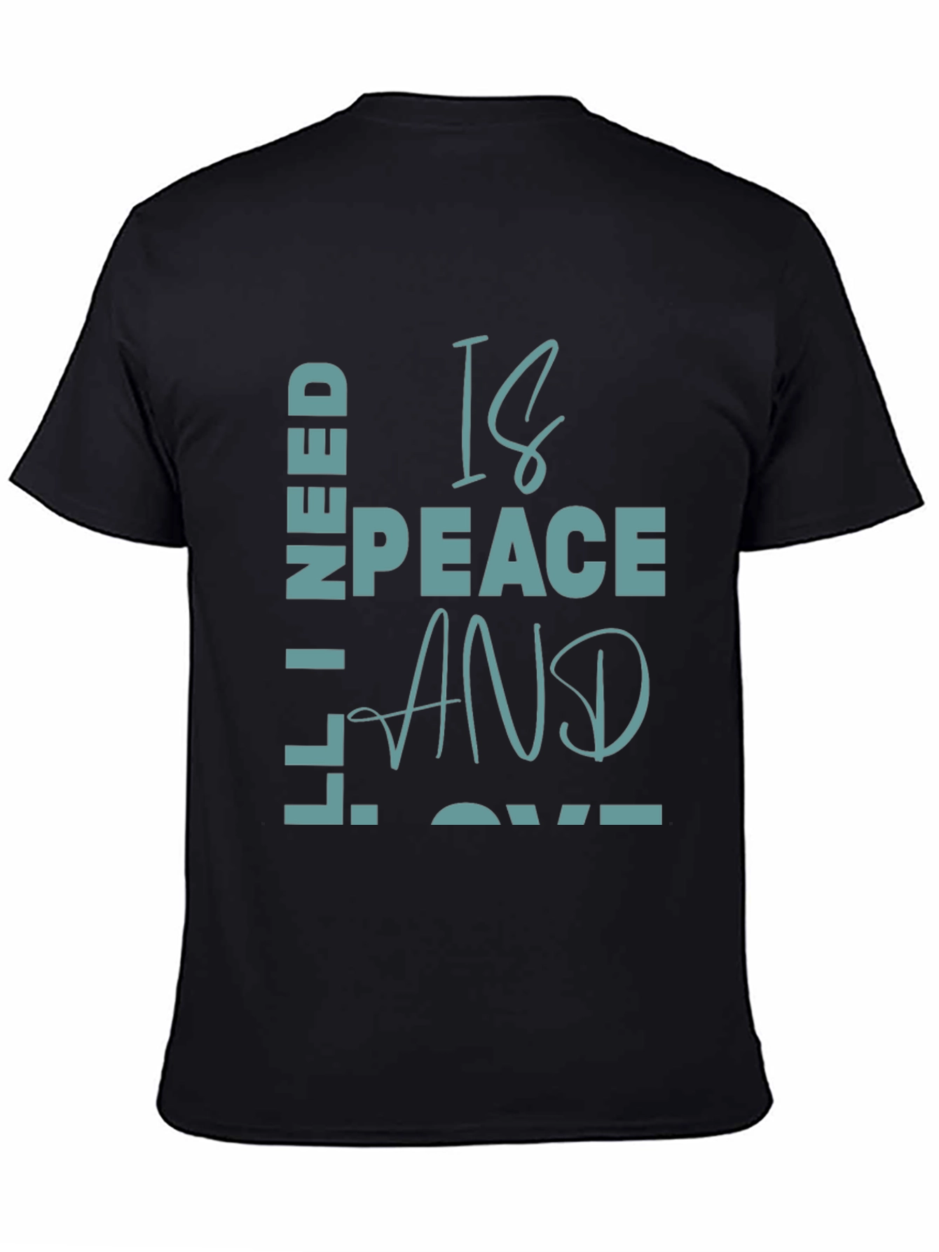 Peace and Love Graphic T-Shirt - Casual Comfort