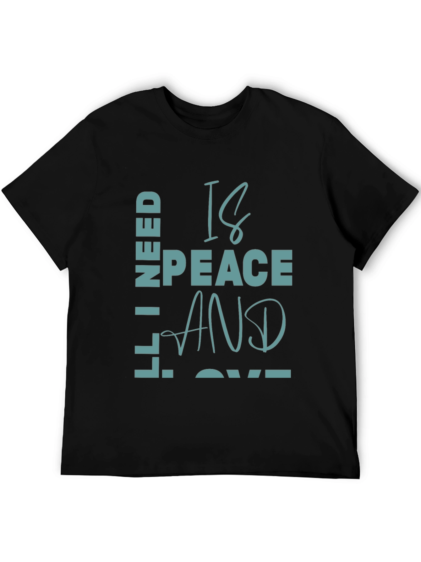Peace and Love Graphic T-Shirt - Casual Comfort