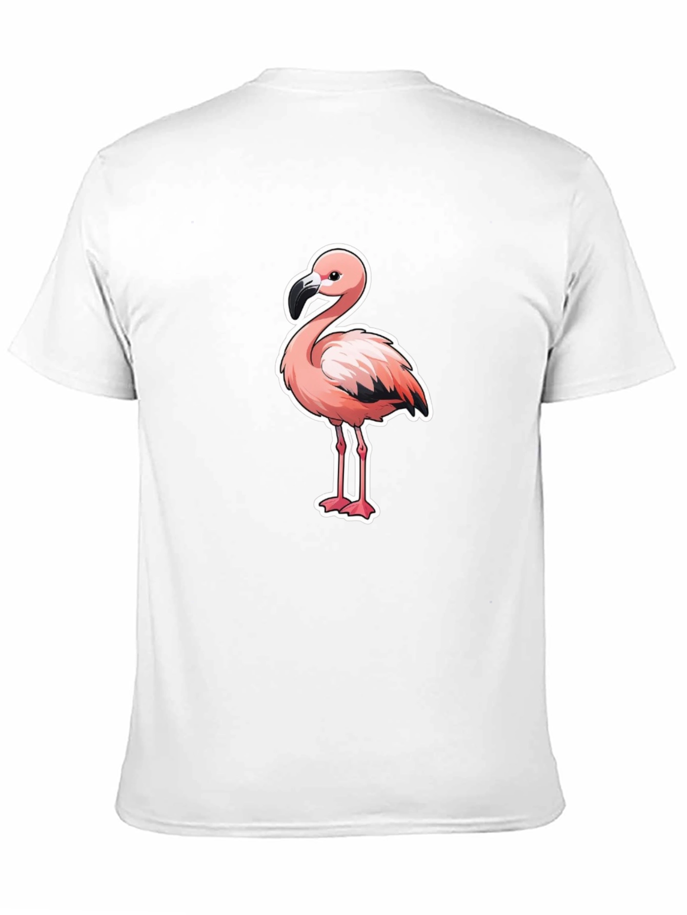 Flamingo Graphic T-Shirt - Black Cotton Tee