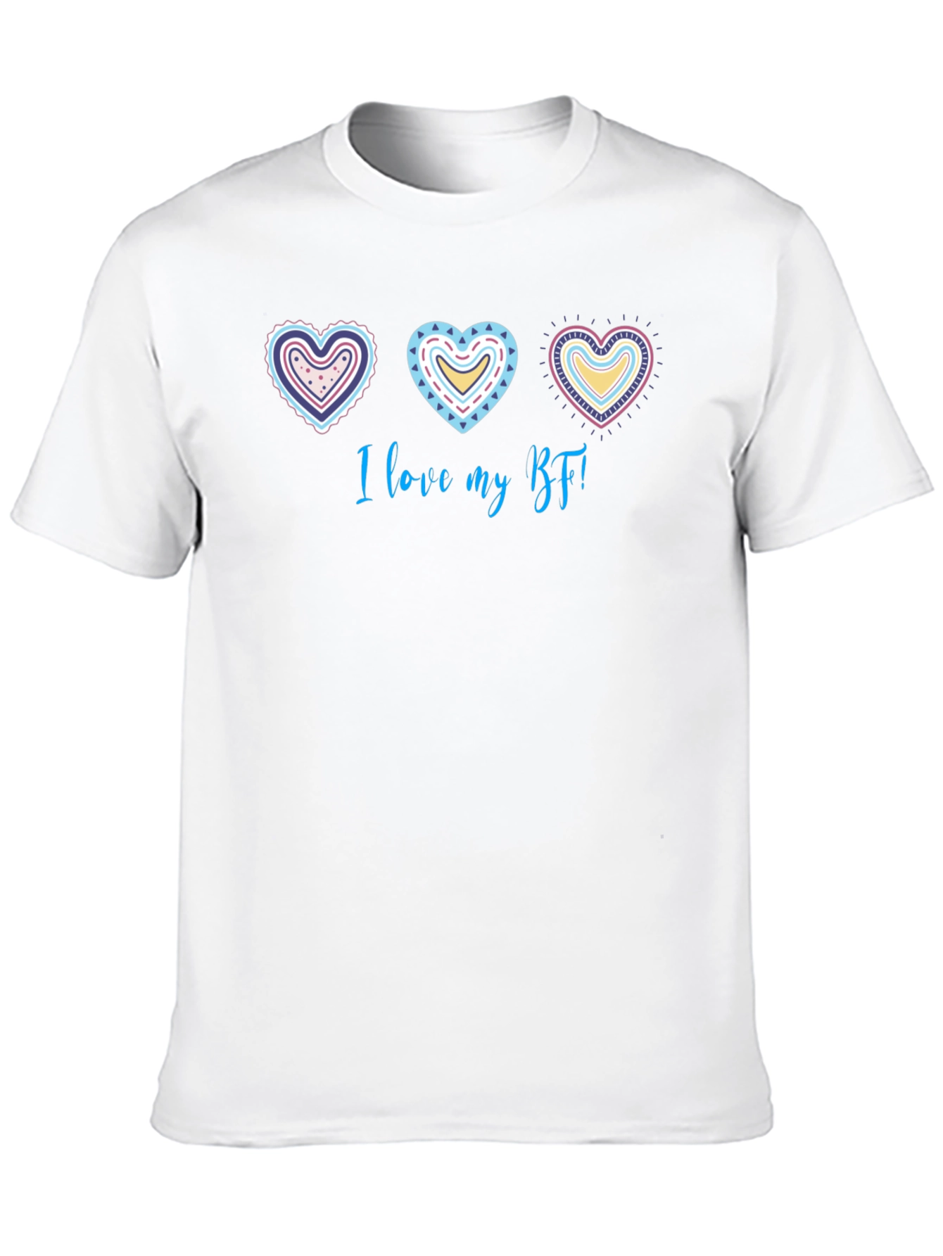 I Love My BF Graphic Tee - Heart Design