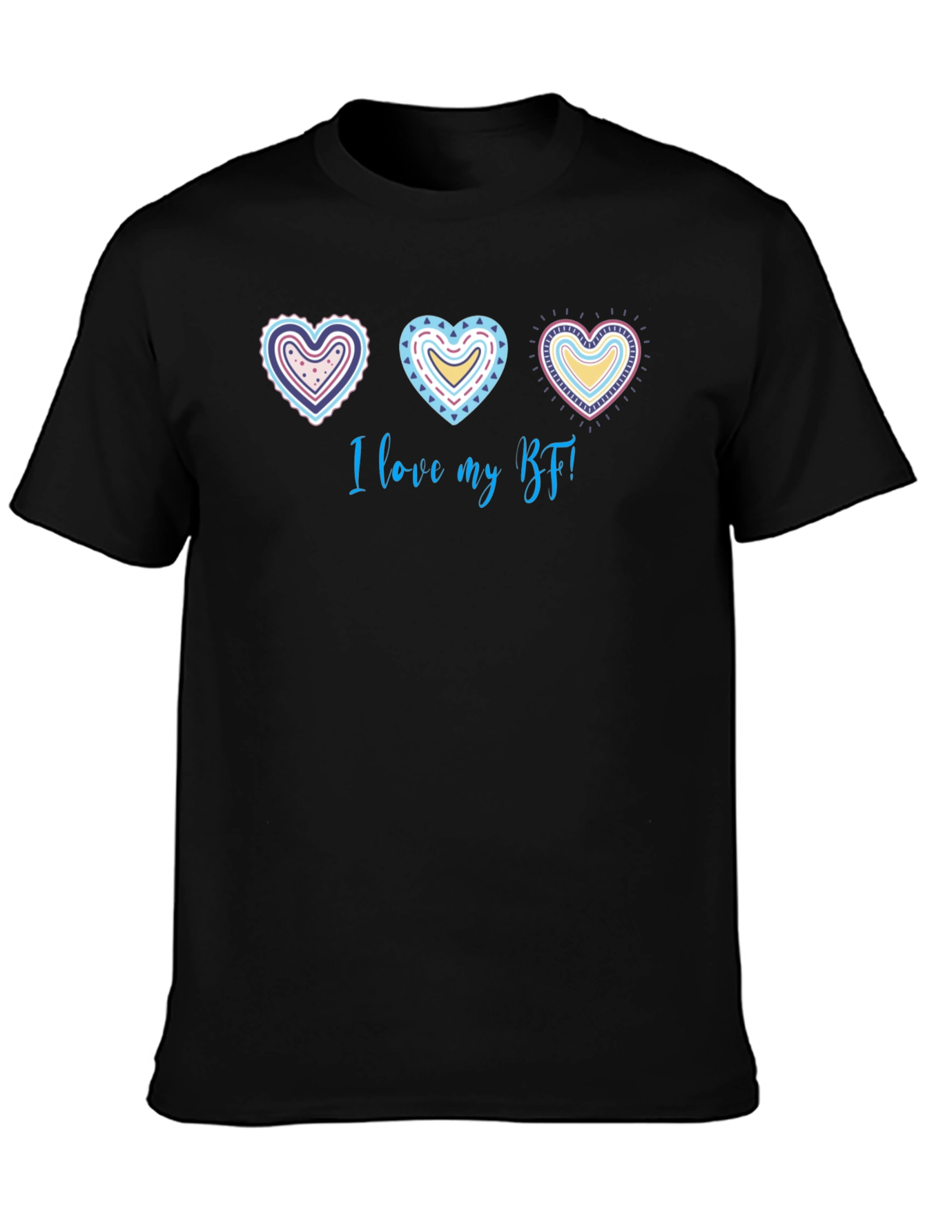 I Love My BF Graphic Tee - Heart Design