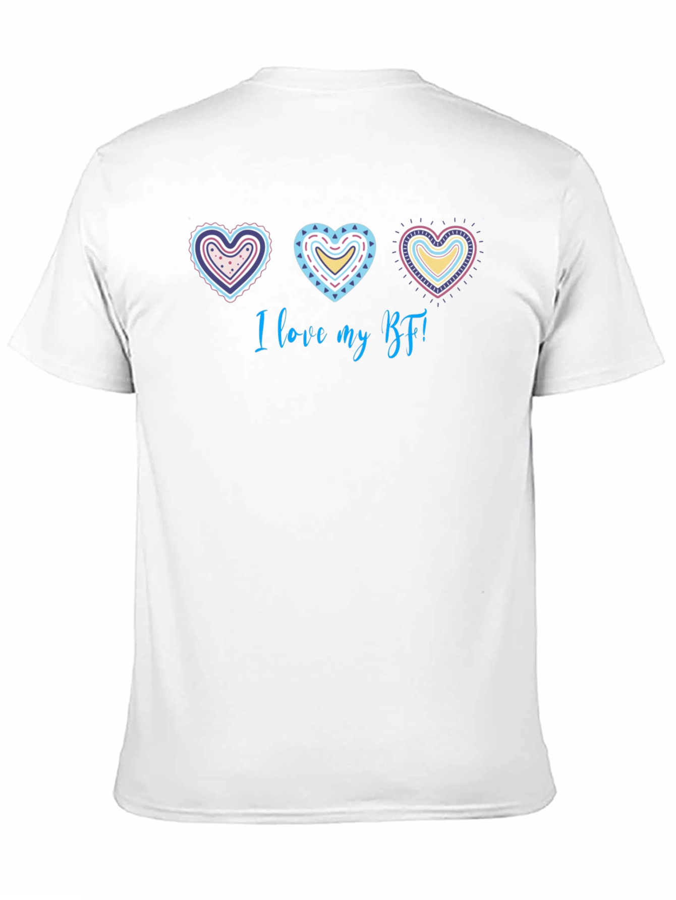 I Love My BF Graphic Tee - Heart Design