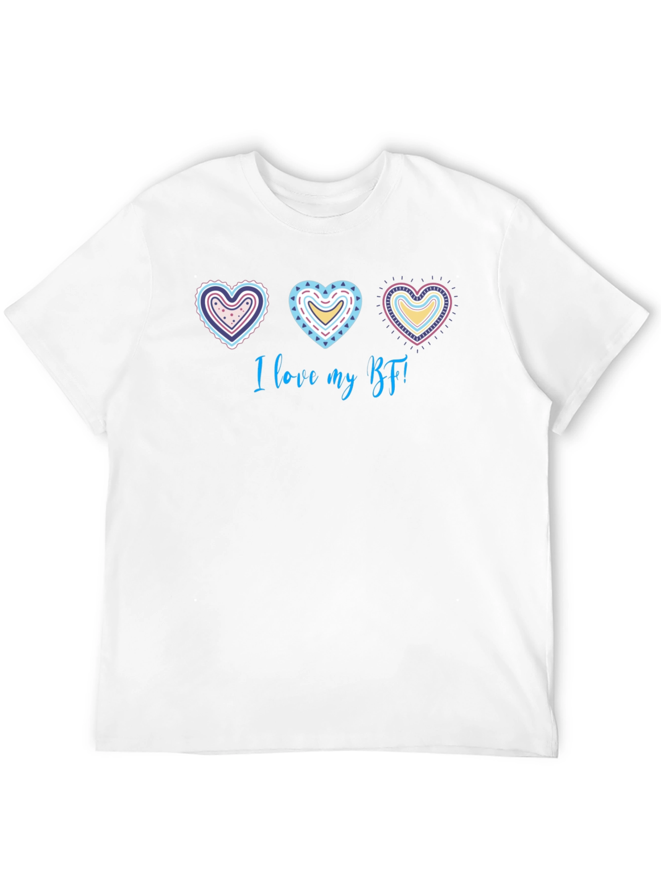 I Love My BF Graphic Tee - Heart Design