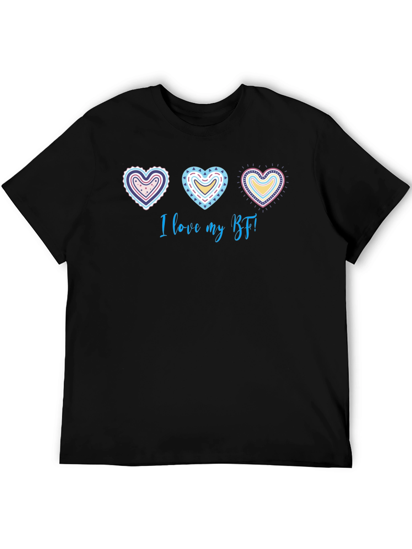 I Love My BF Graphic Tee - Heart Design