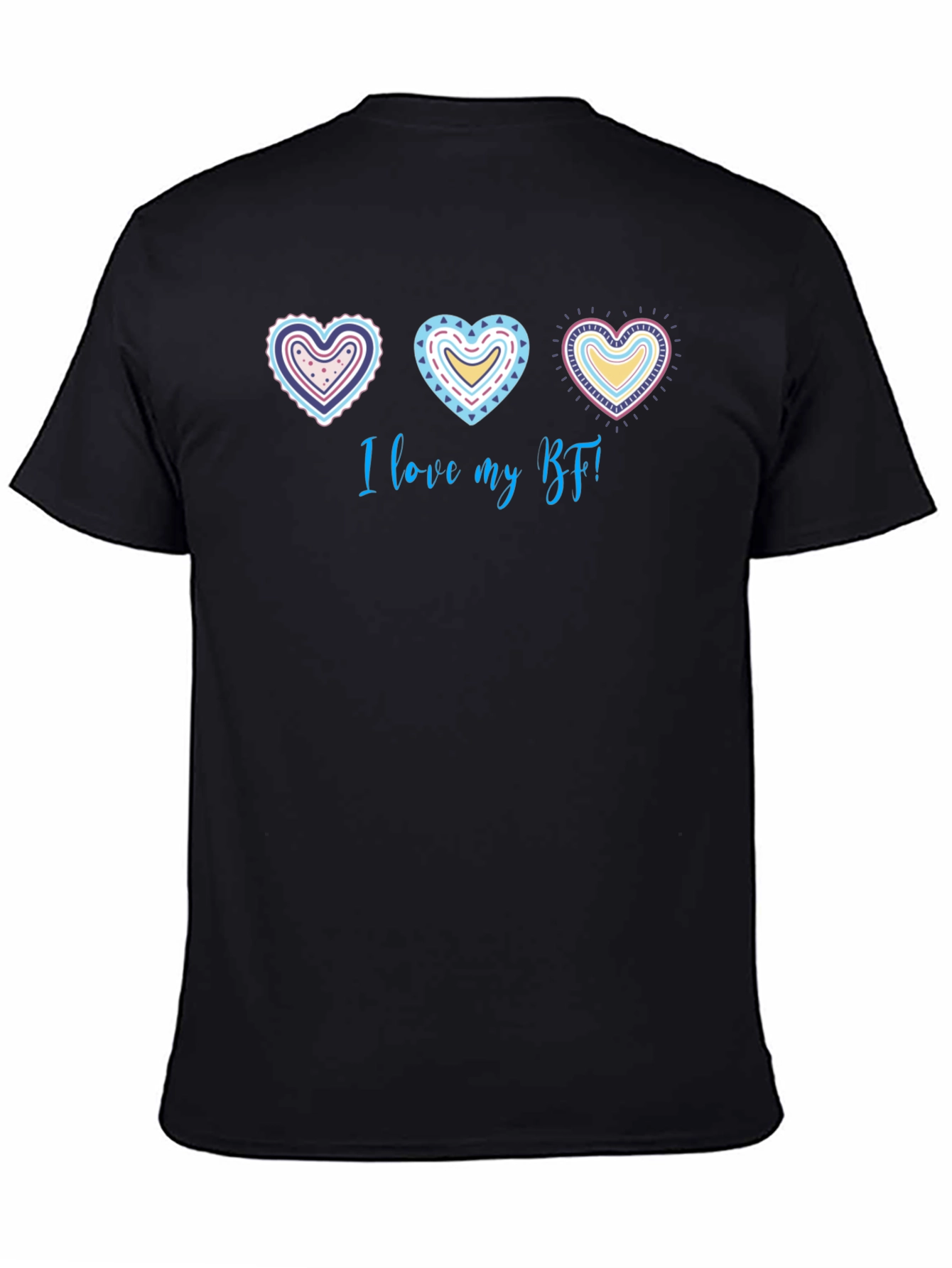 I Love My BF Graphic Tee - Heart Design