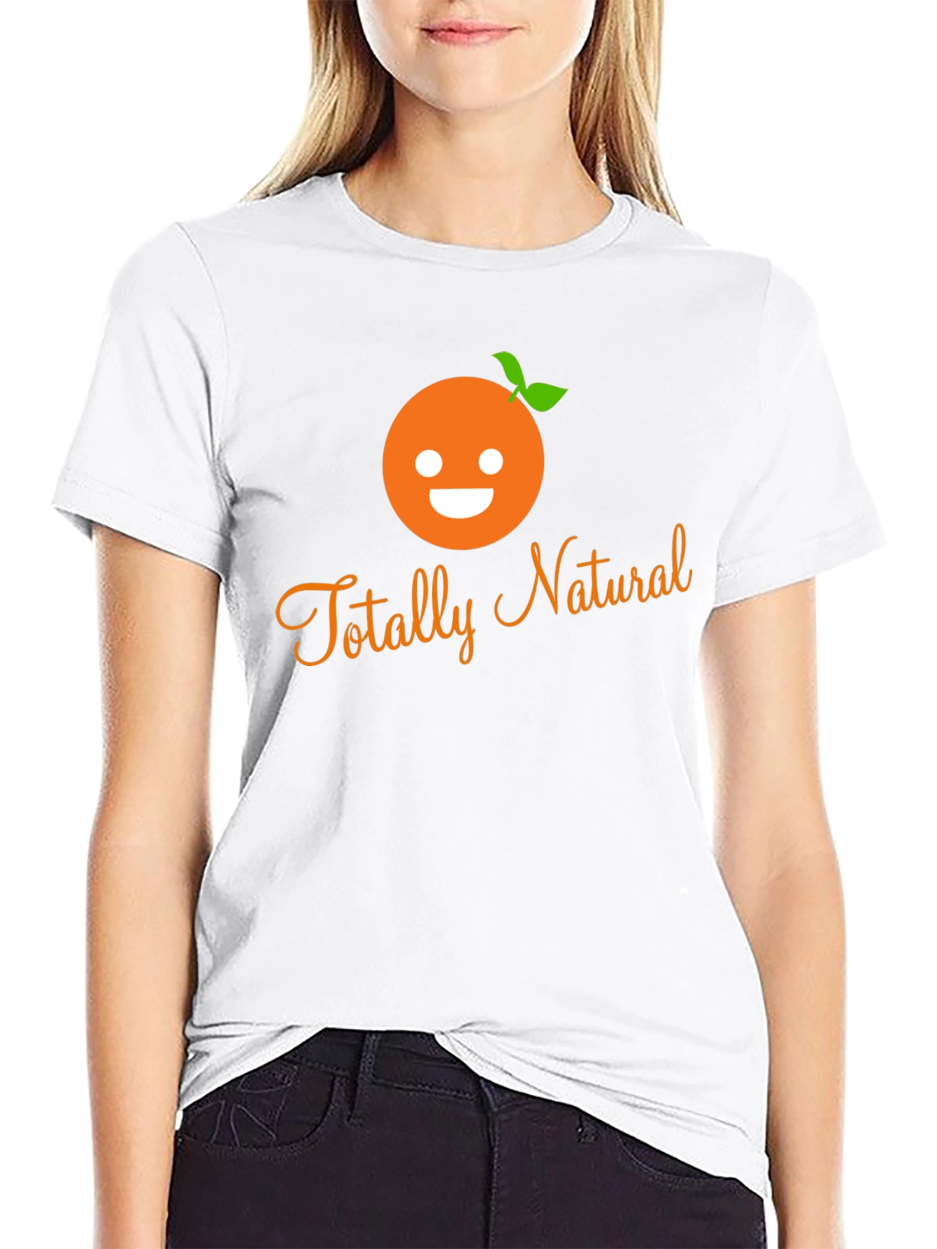 Totally Natural Orange Graphic T-Shirt