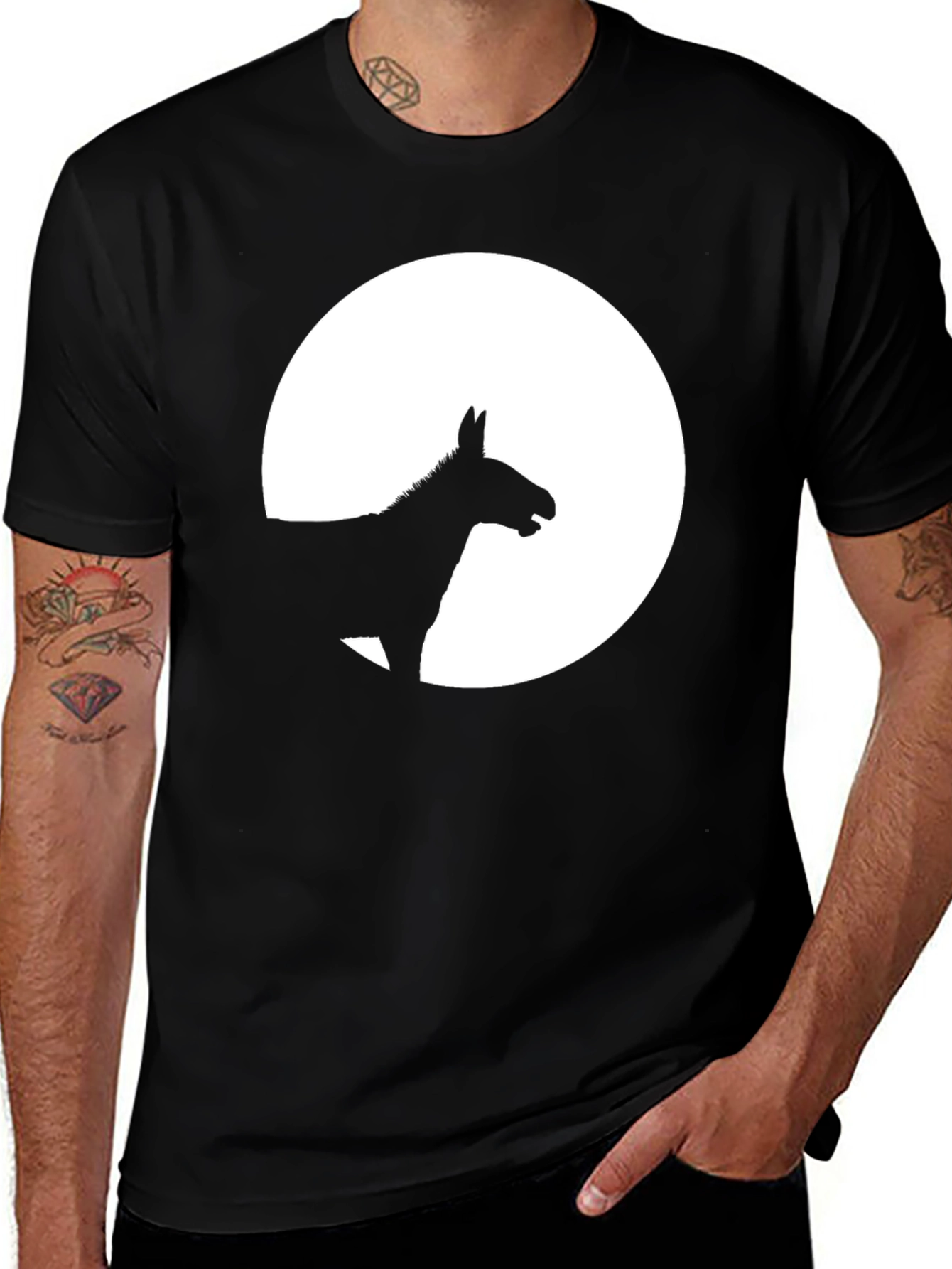 Donkey Silhouette Graphic Tee